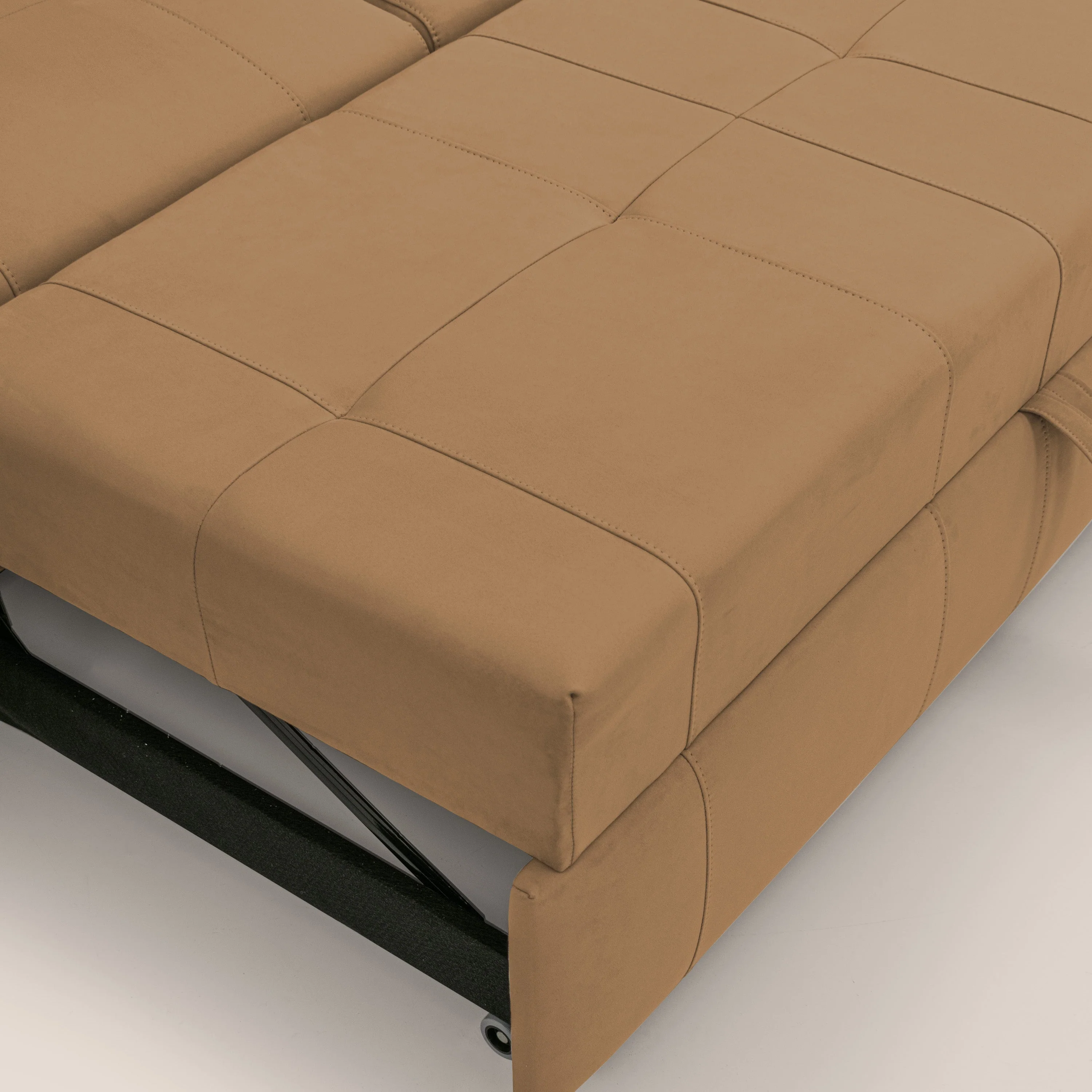 Kronos Canapé avec pouf extractible et têtières inclinalbes en microfibre douce imperméable T11 cuir - Image 9