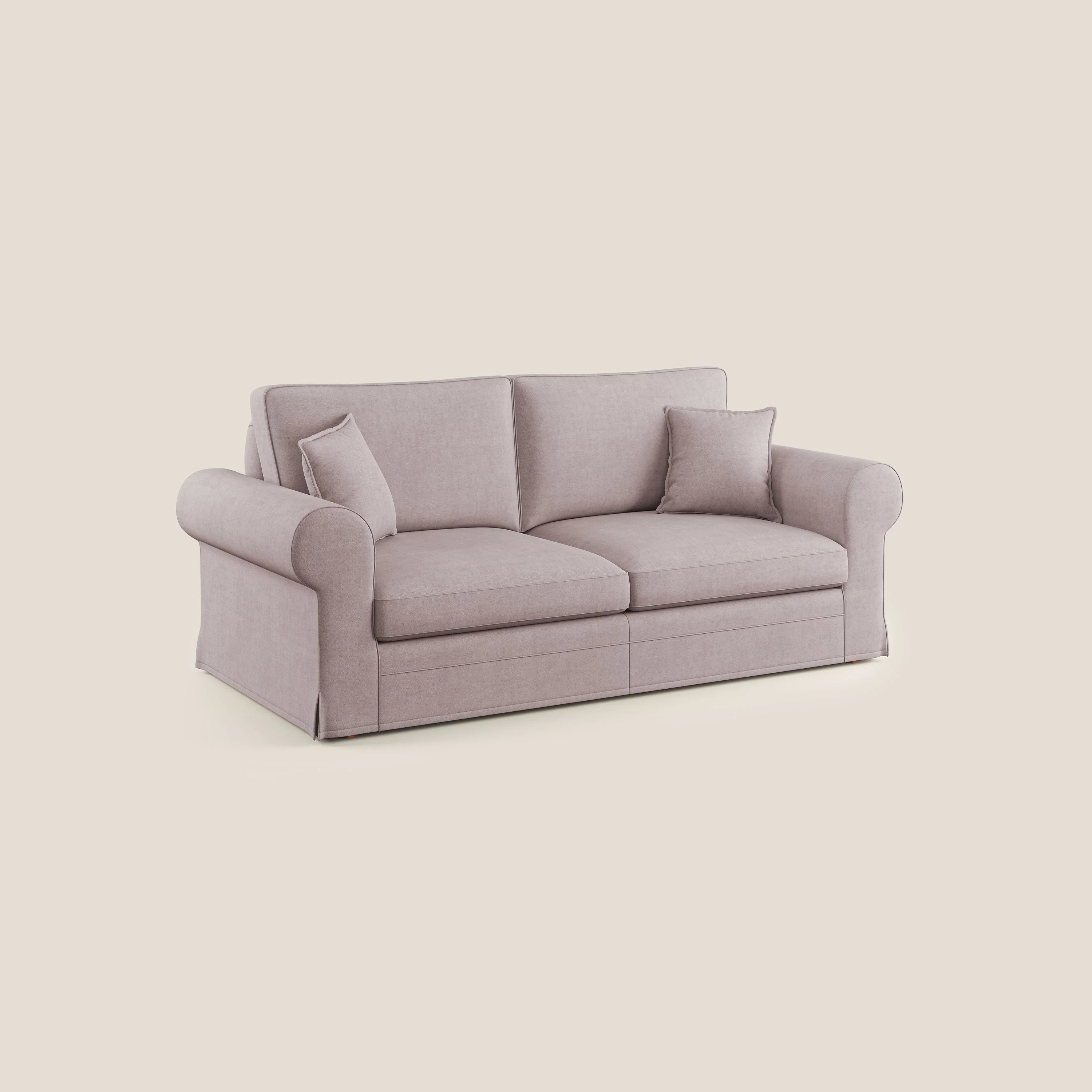 Lady canapé classique en plume d'oie réalisé avec un tissu imperméable T02 rose - Image 2