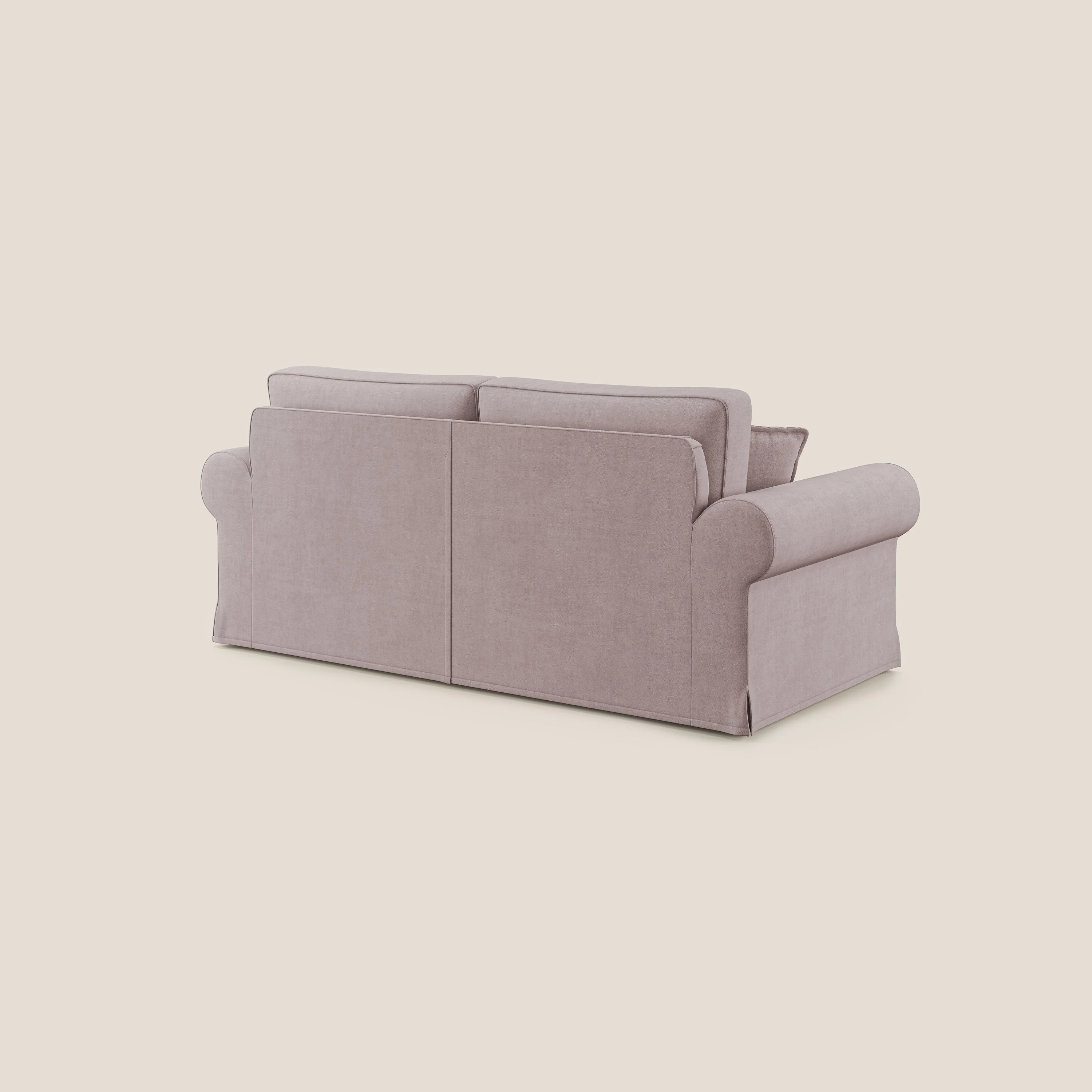 Lady canapé classique en plume d'oie réalisé avec un tissu imperméable T02 rose - Image 4