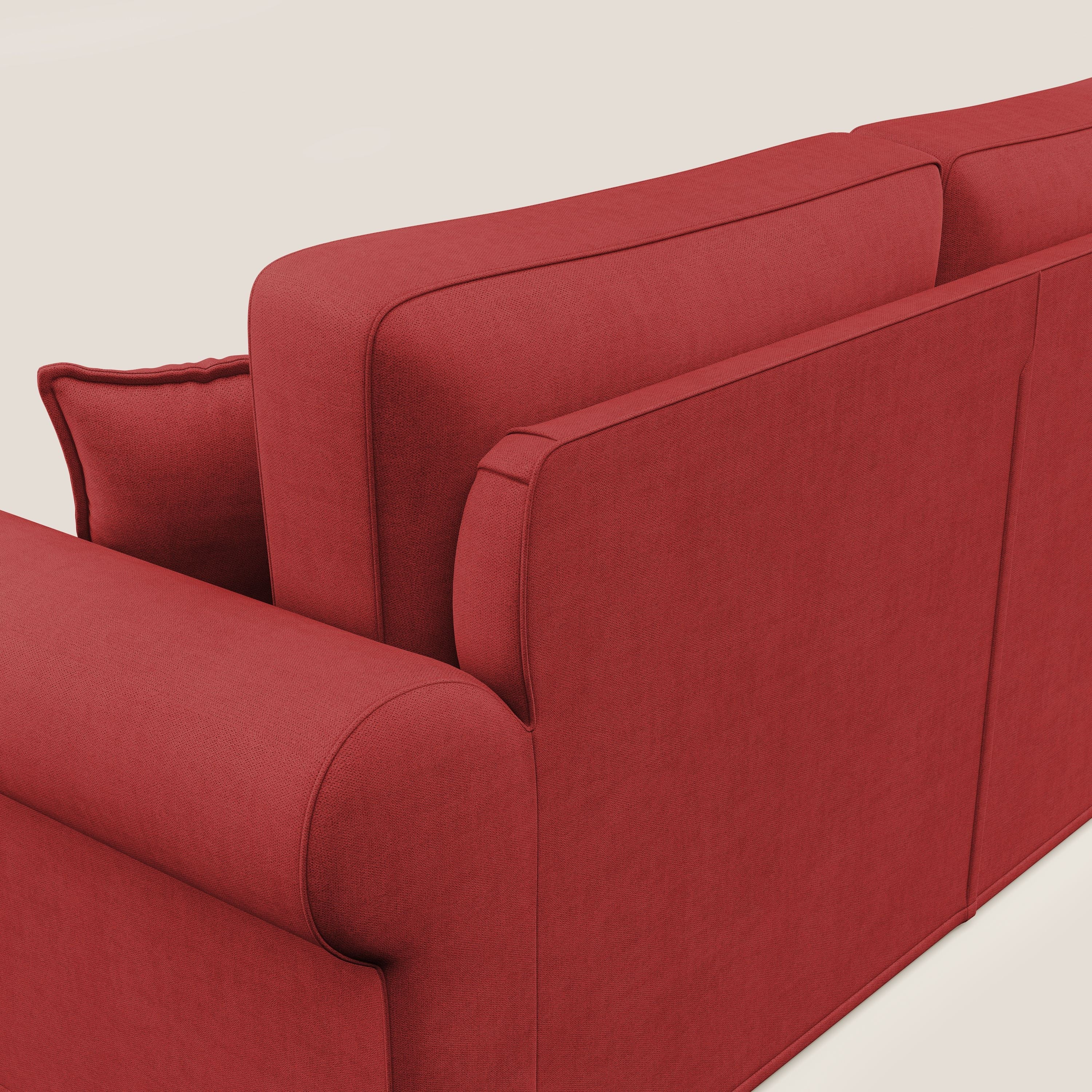 Lady canapé classique en plume d'oie réalisé avec un tissu imperméable T02 rouge - Image 6