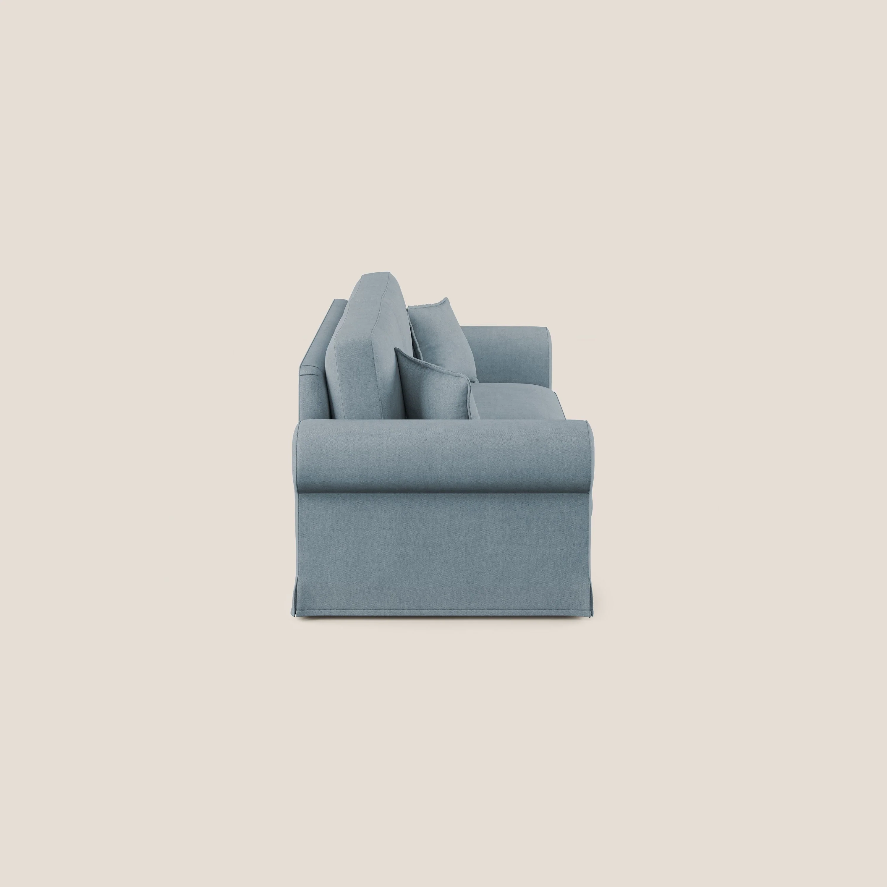 Lady canapé classique en plume d'oie réalisé avec un tissu imperméable T02 sucre glace - Image 3