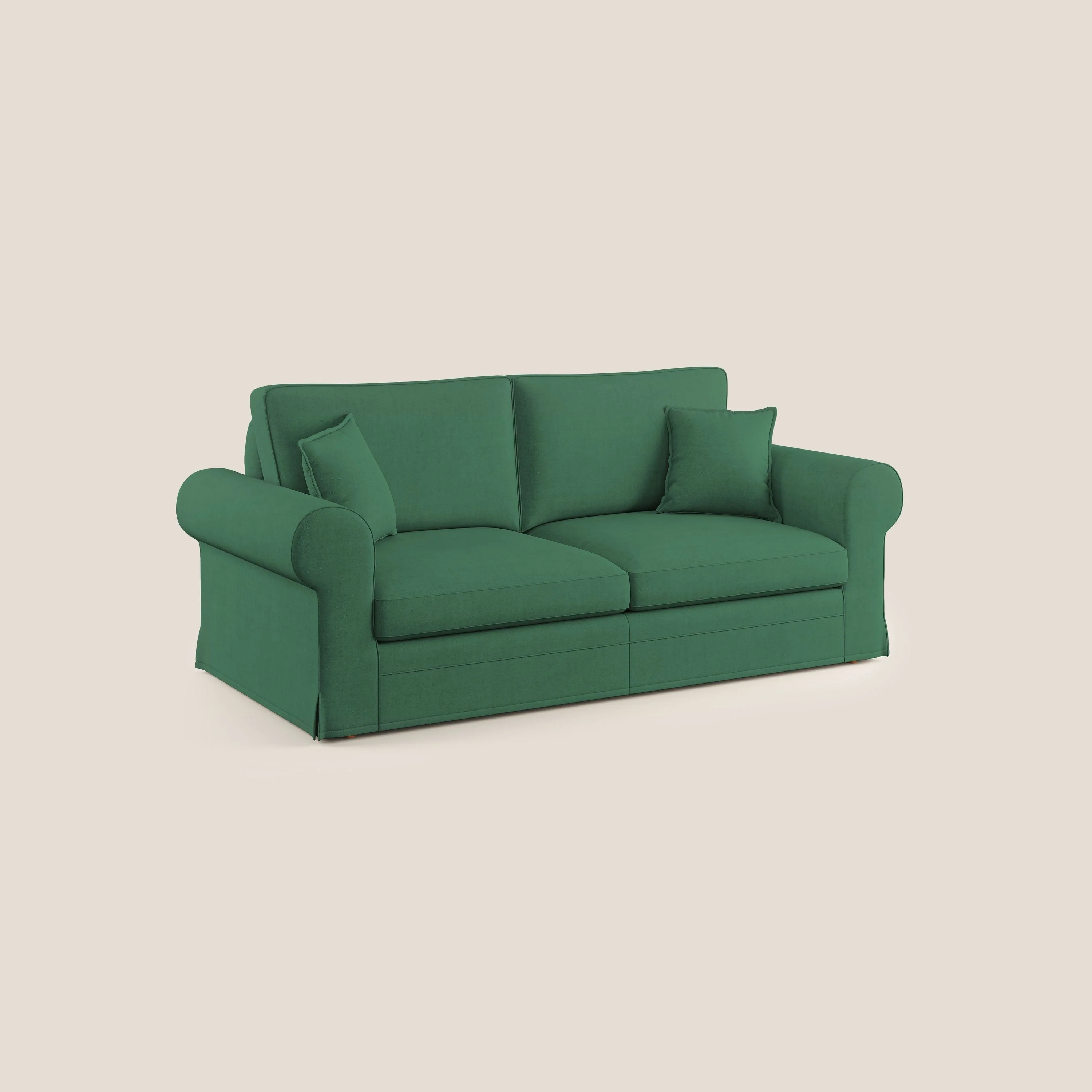 Lady canapé classique en plume d'oie réalisé avec un tissu imperméable T02 vert - Image 2