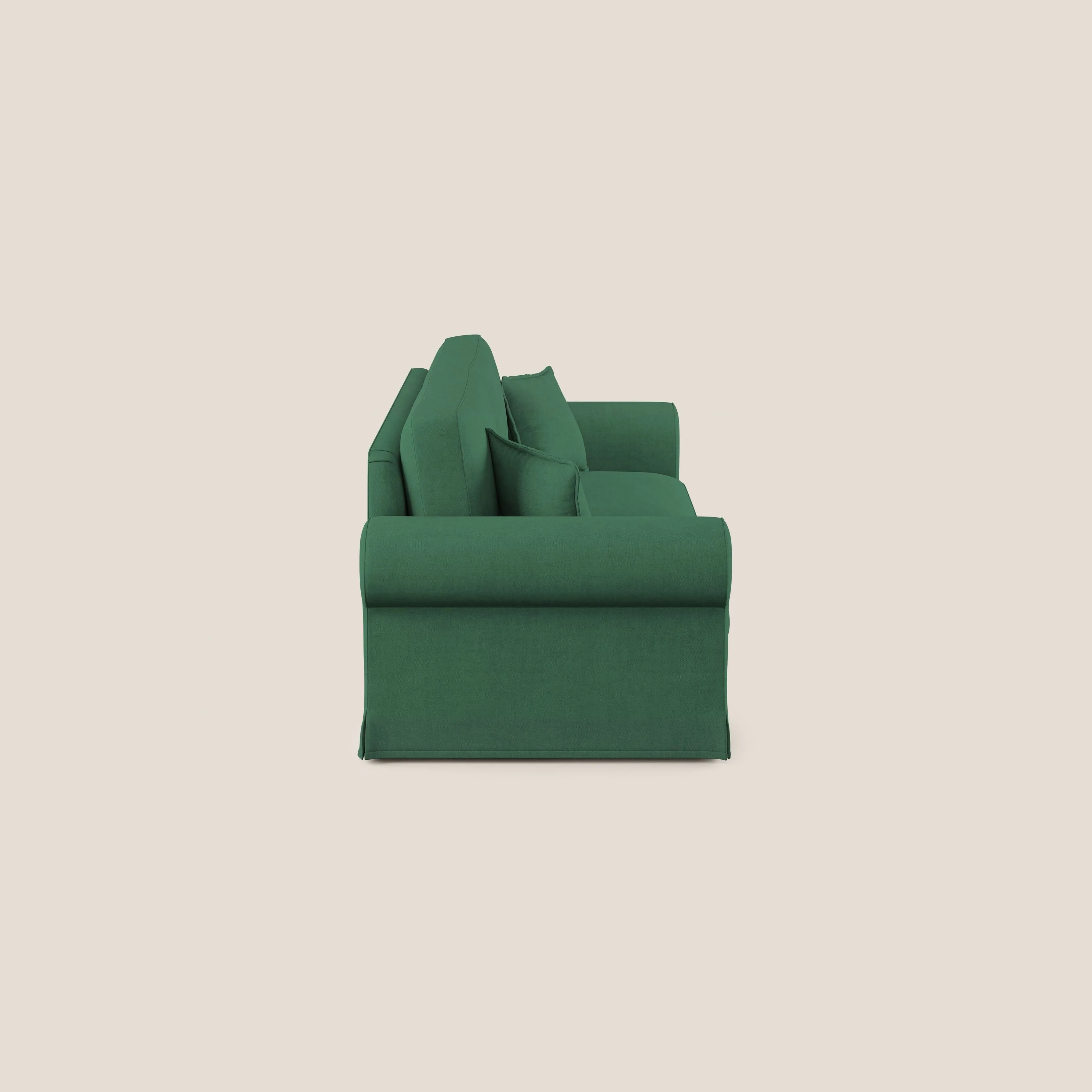 Lady canapé classique en plume d'oie réalisé avec un tissu imperméable T02 vert - Image 3