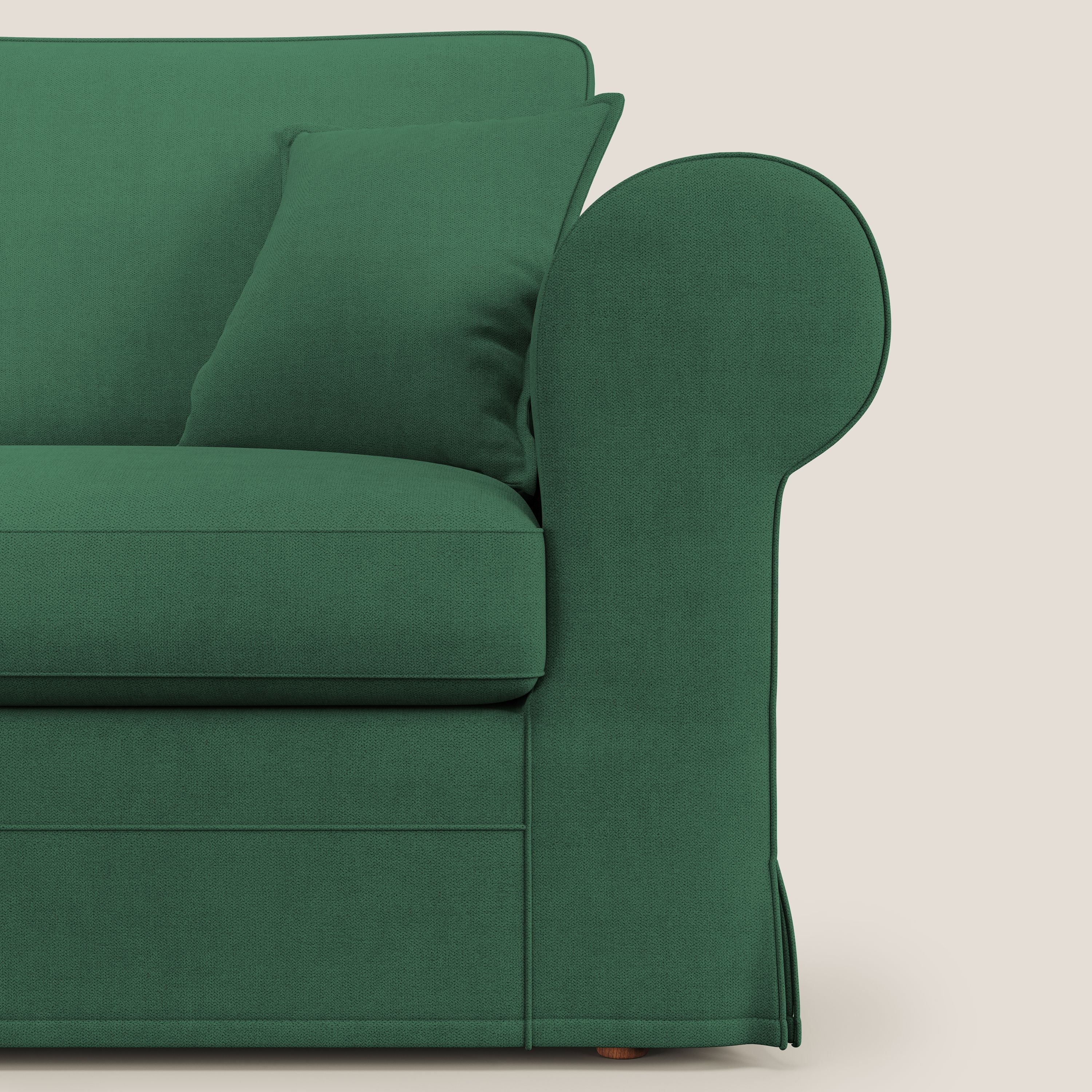Lady canapé classique en plume d'oie réalisé avec un tissu imperméable T02 vert - Image 7