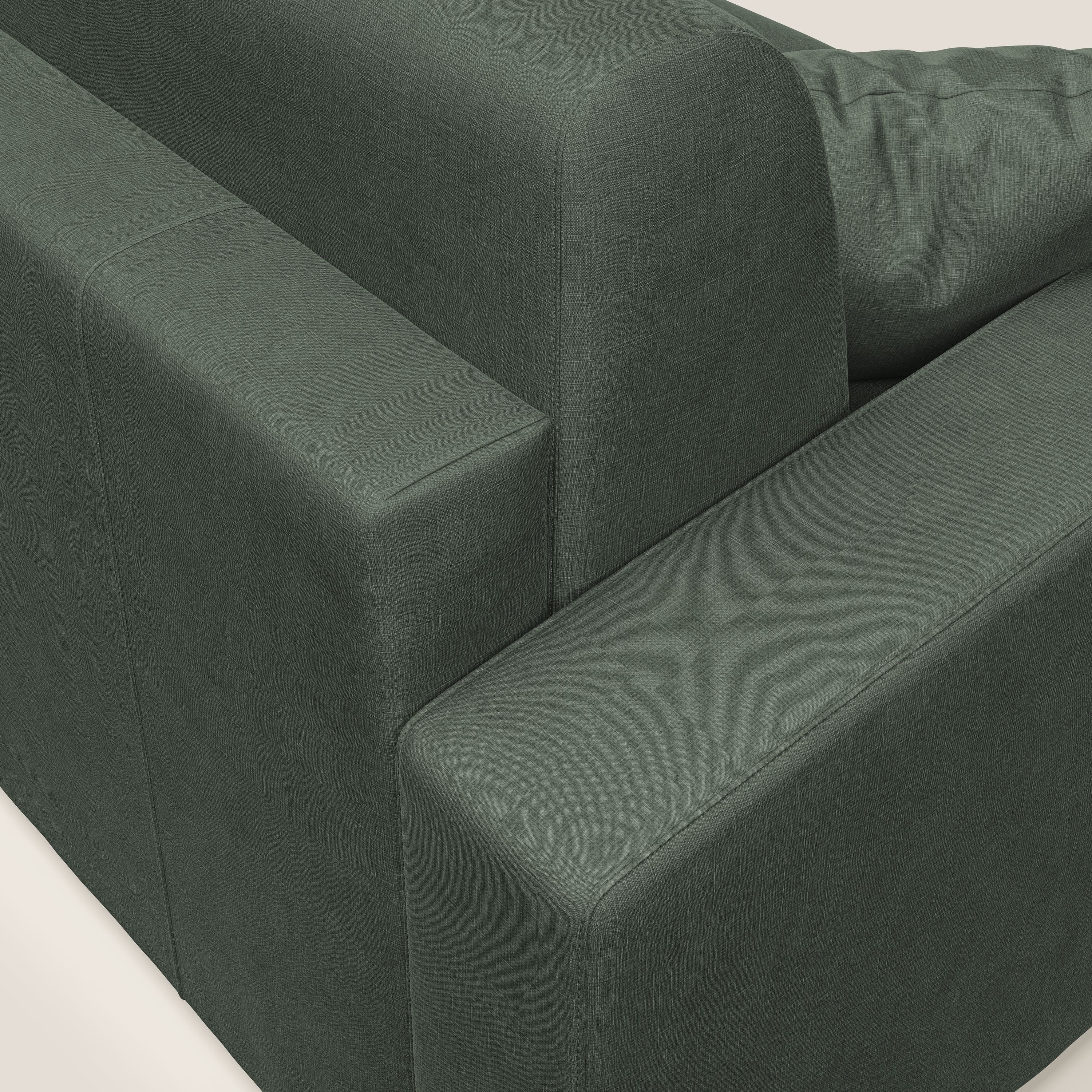 Lebron canapé d'angle convertible en velours T01 vert - Image 4
