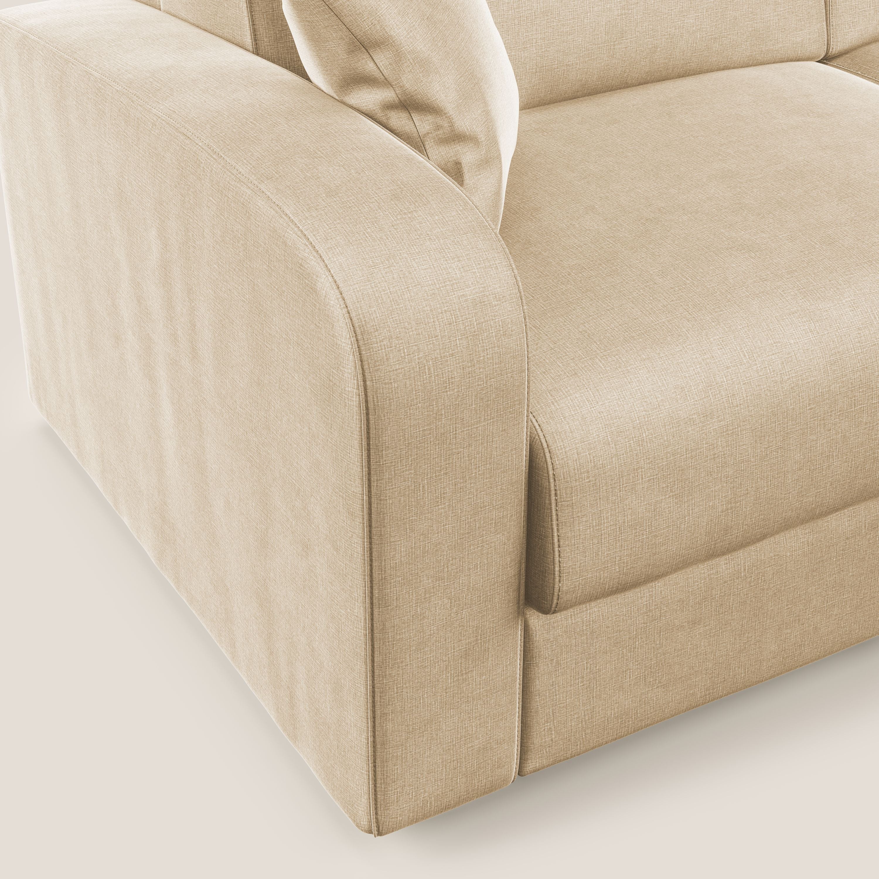 Lebron canapé lit convertible en VELOURS T01 beige - Image 6