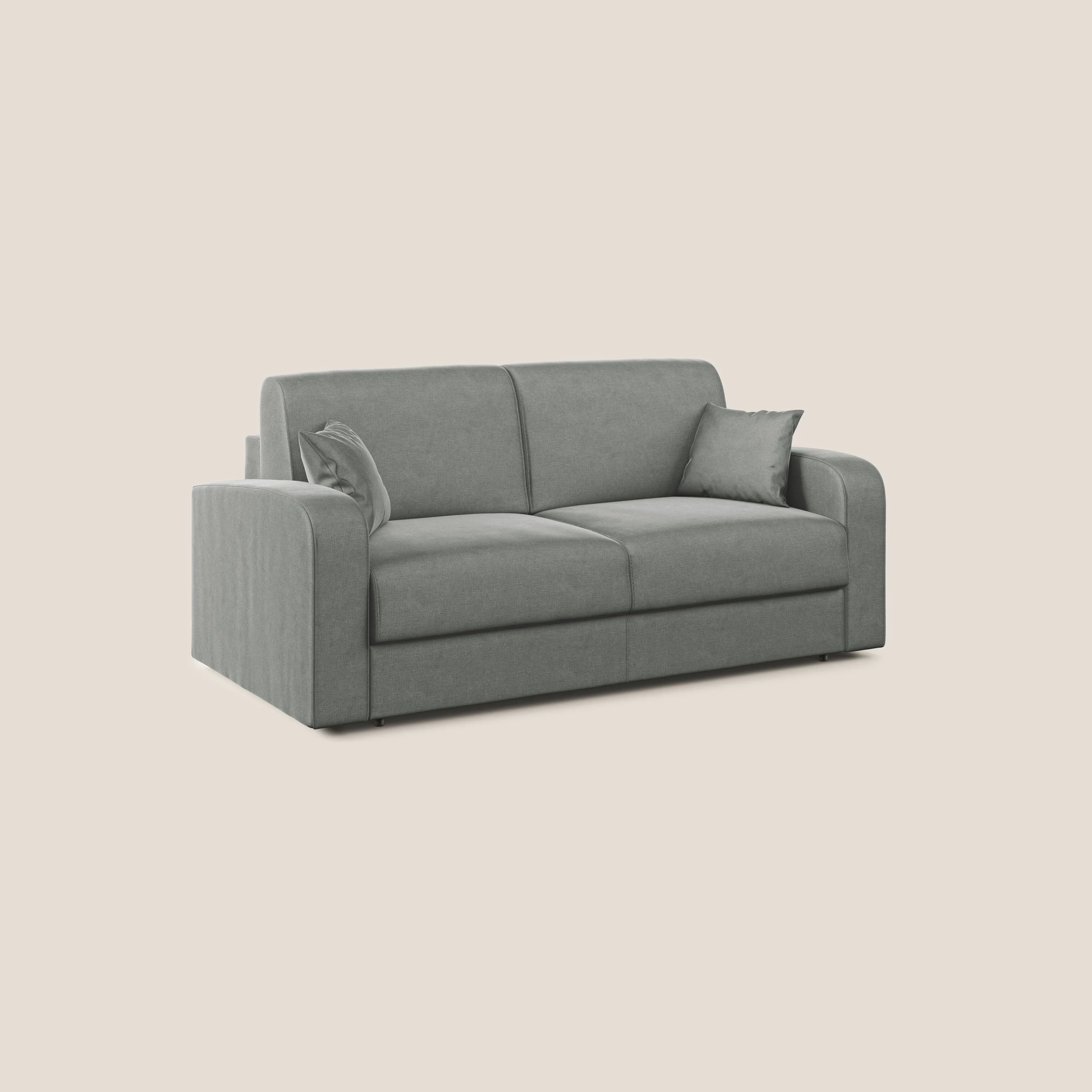 Lebron canapé lit convertible en VELOURS T01 gris clair - Image 3