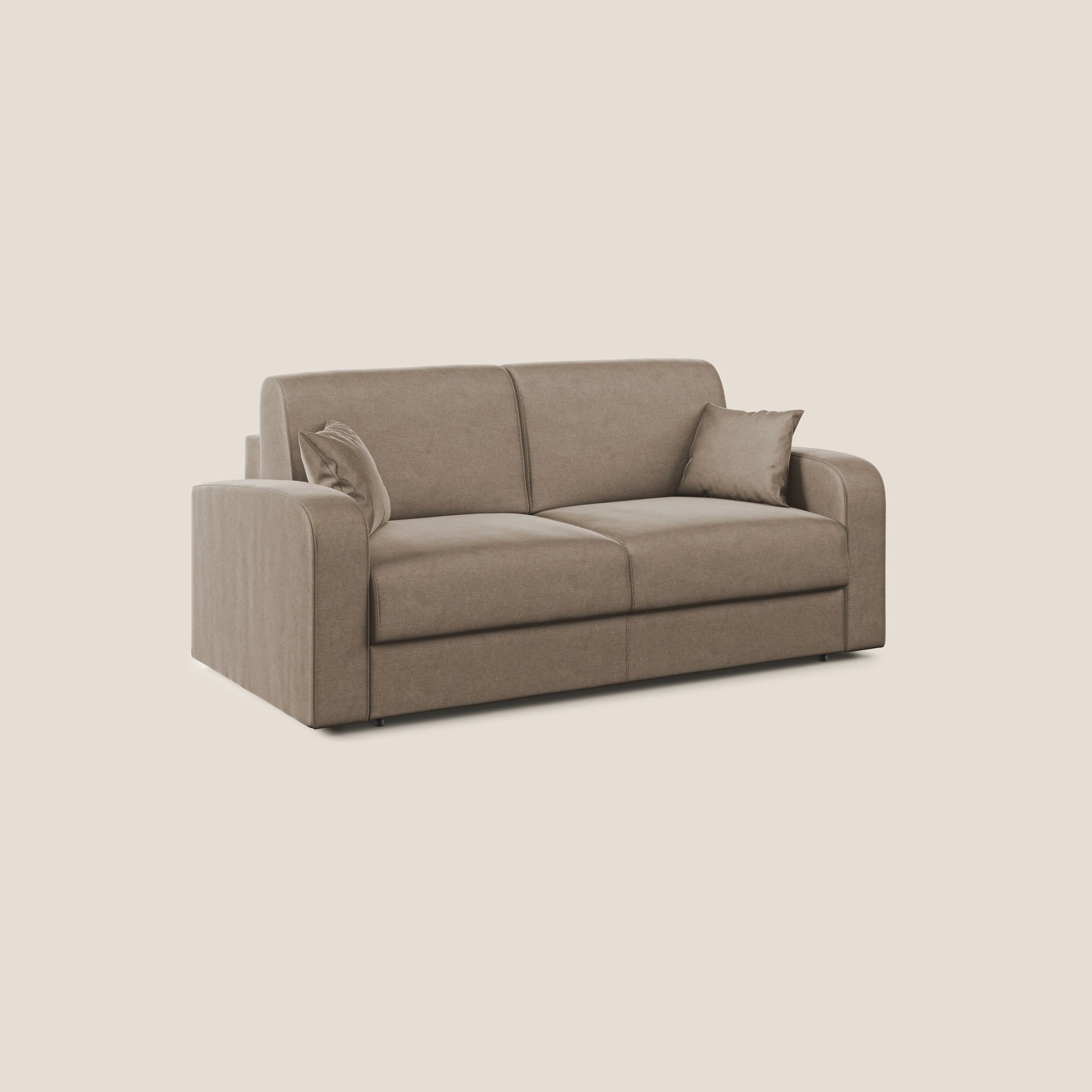 Lebron canapé lit convertible en VELOURS T01 marron - Image 3
