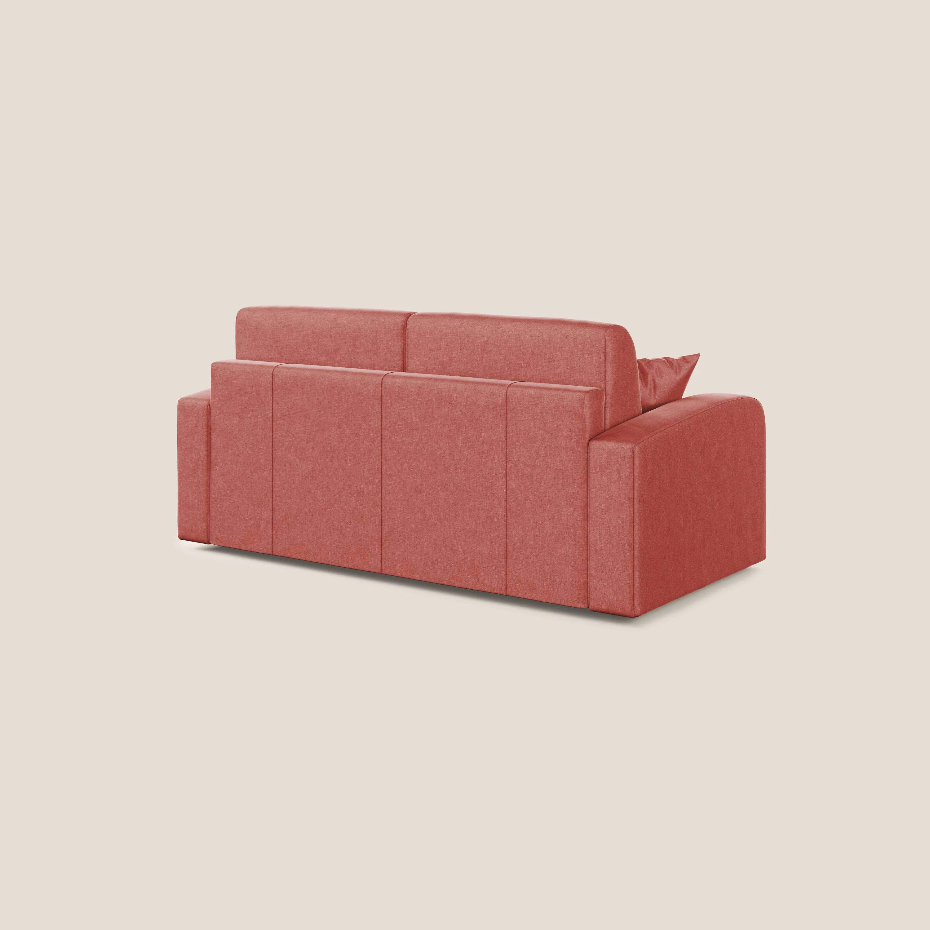 Lebron canapé lit convertible en VELOURS T01 saumon - Image 5