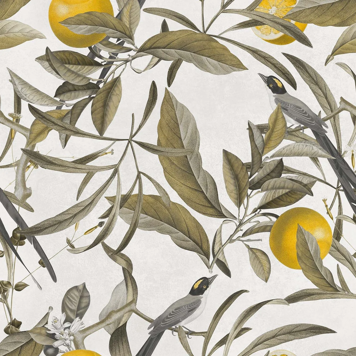 Lemon collection élégante de coussins  à motifs en velours imperméable crème - Image 2