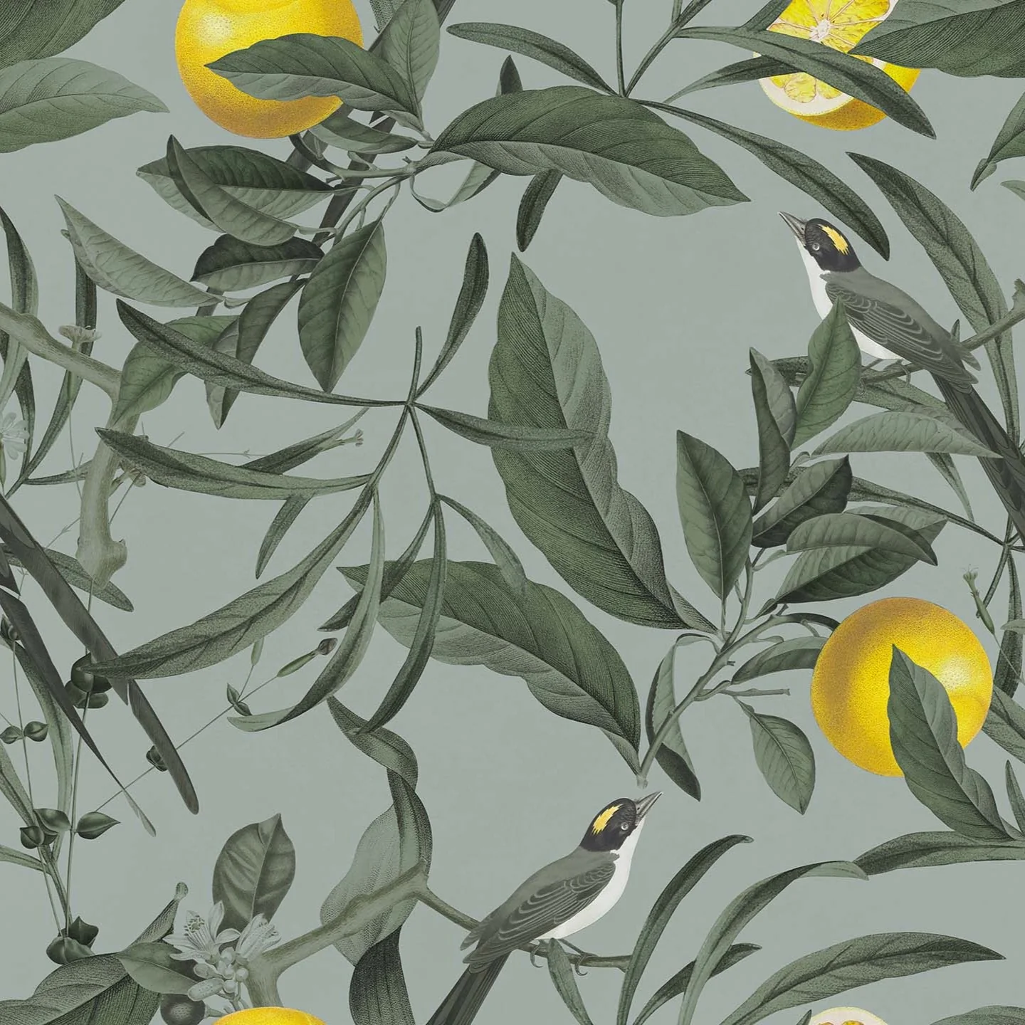 Lemon collection élégante de coussins  à motifs en velours imperméable vert - Image 2