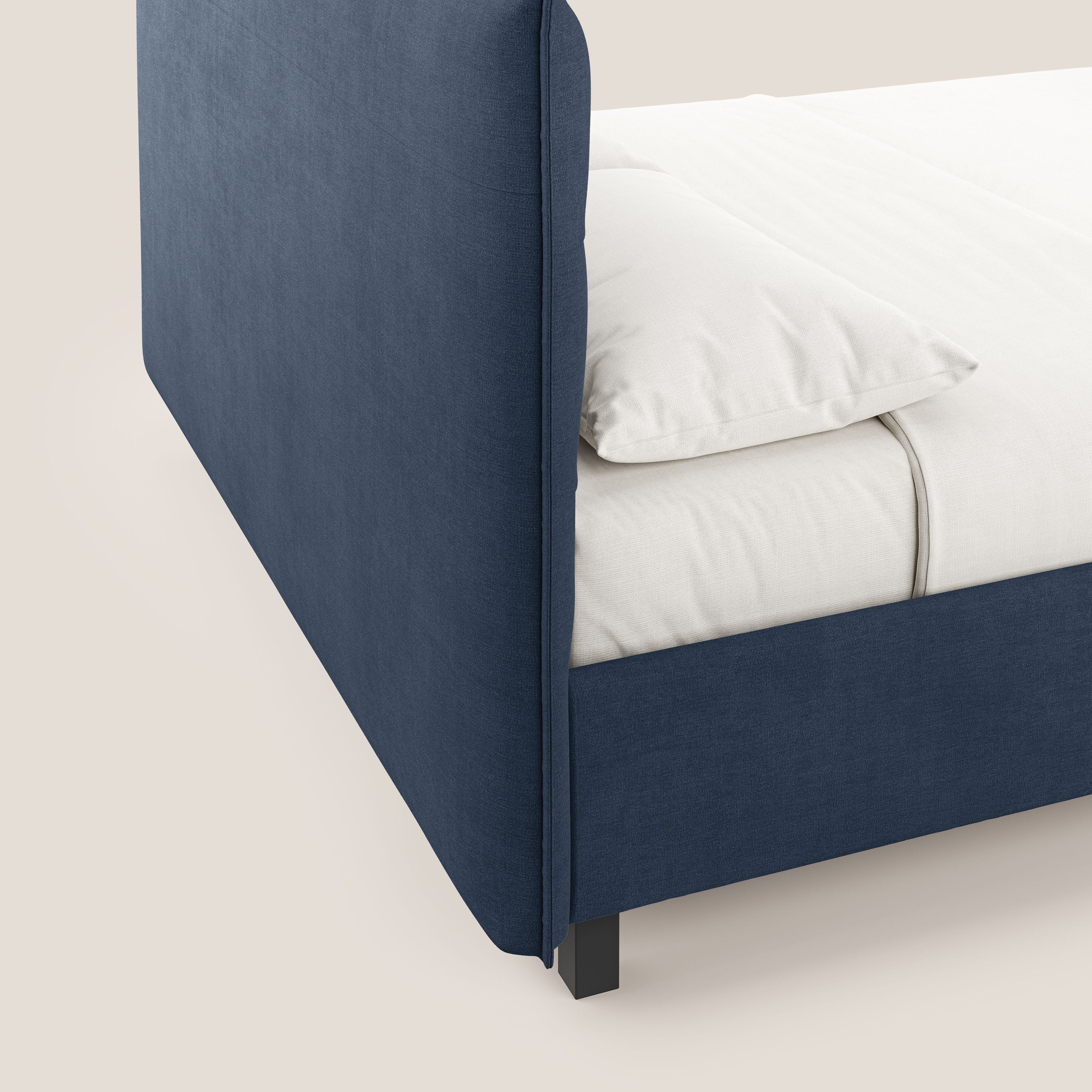 Liam lit coffre avec tête de lit capitonnée en tissu détachable T17 bleu - Image 7