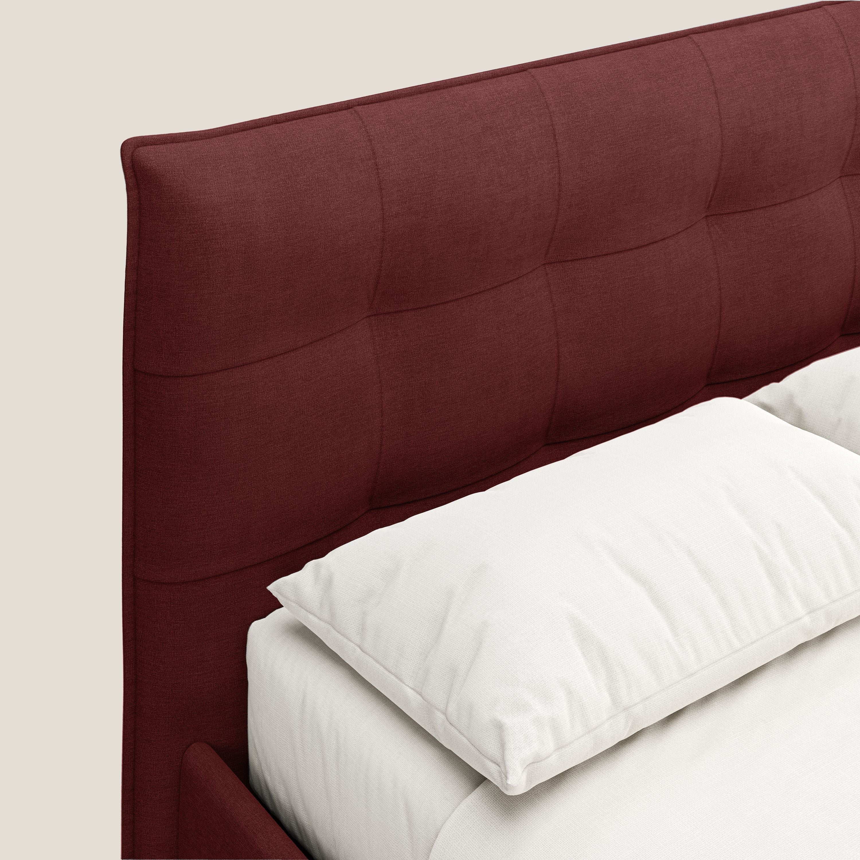Liam lit coffre avec tête de lit capitonnée en tissu détachable T17 rouge - Image 6