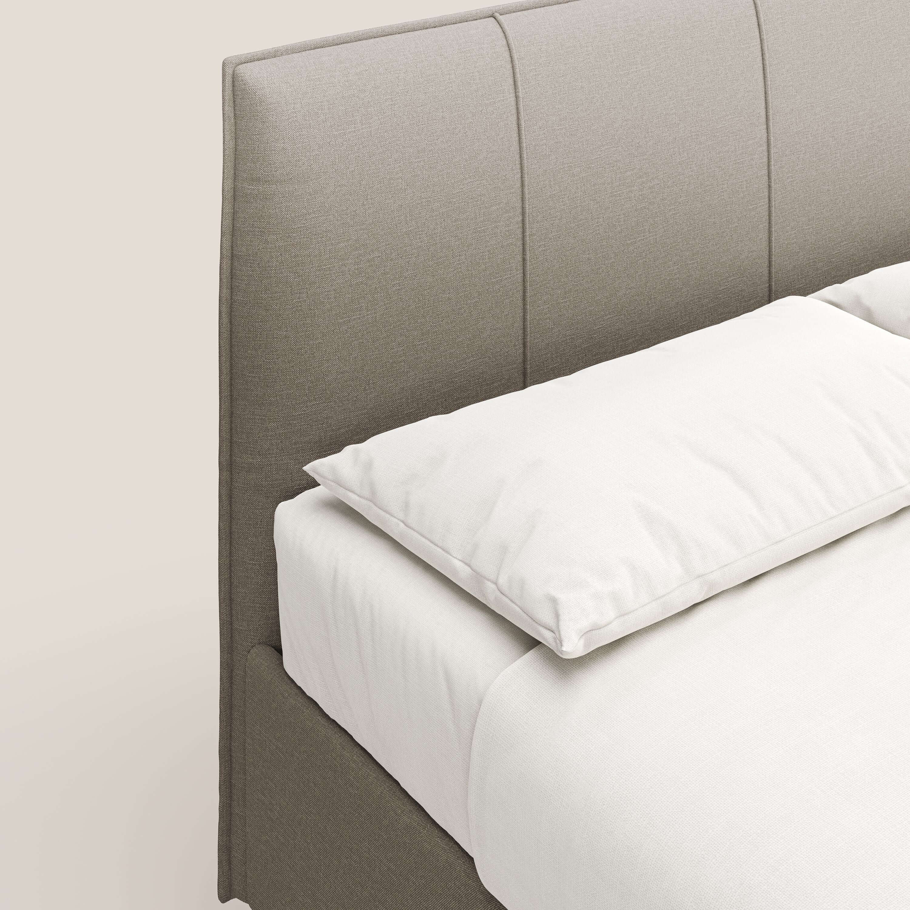 Lothar Lit avec maxi coffre aux dimensions réduites en tissu imperméable T13 beige - Image 6
