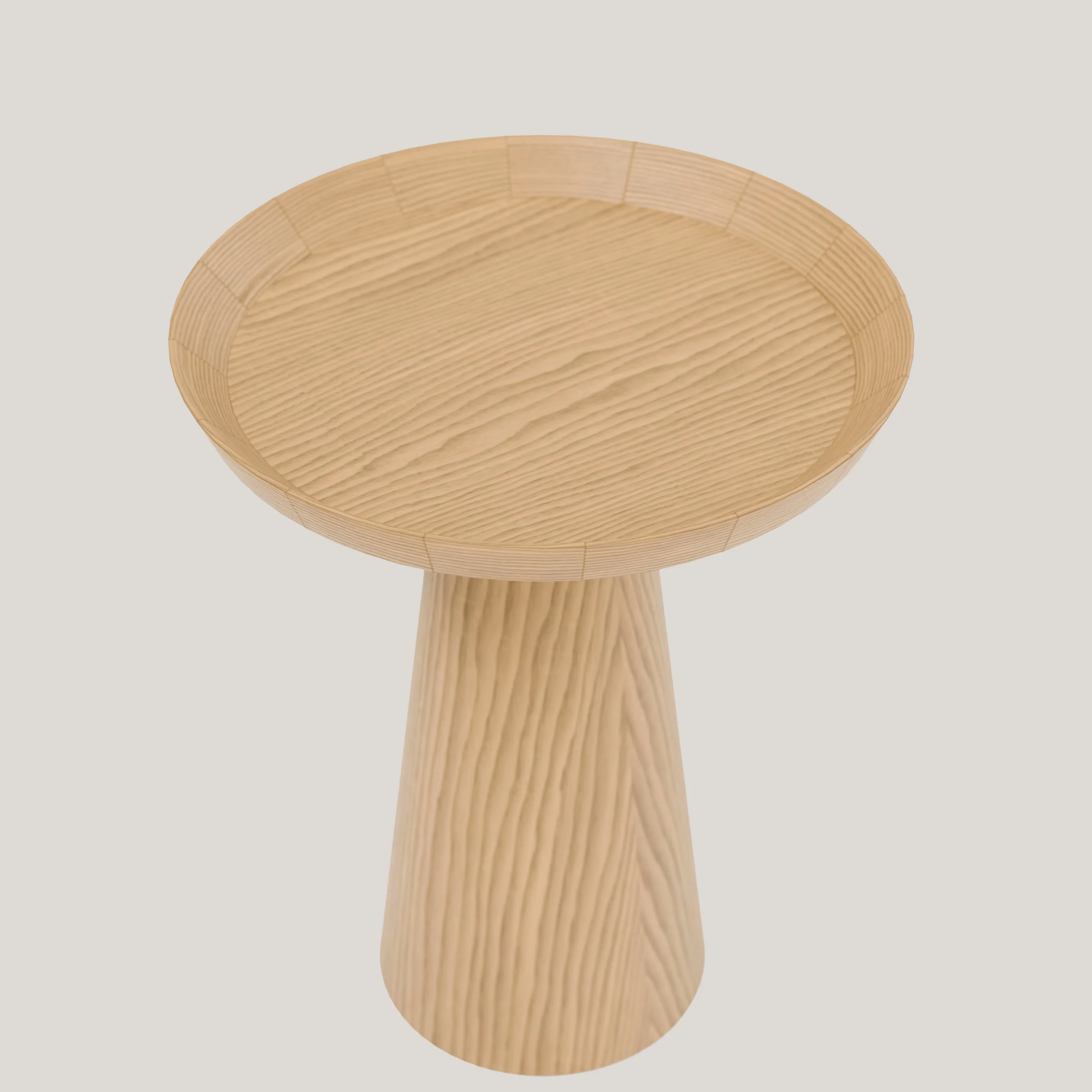 Luana table basse ronde en chêne naturel - Image 3
