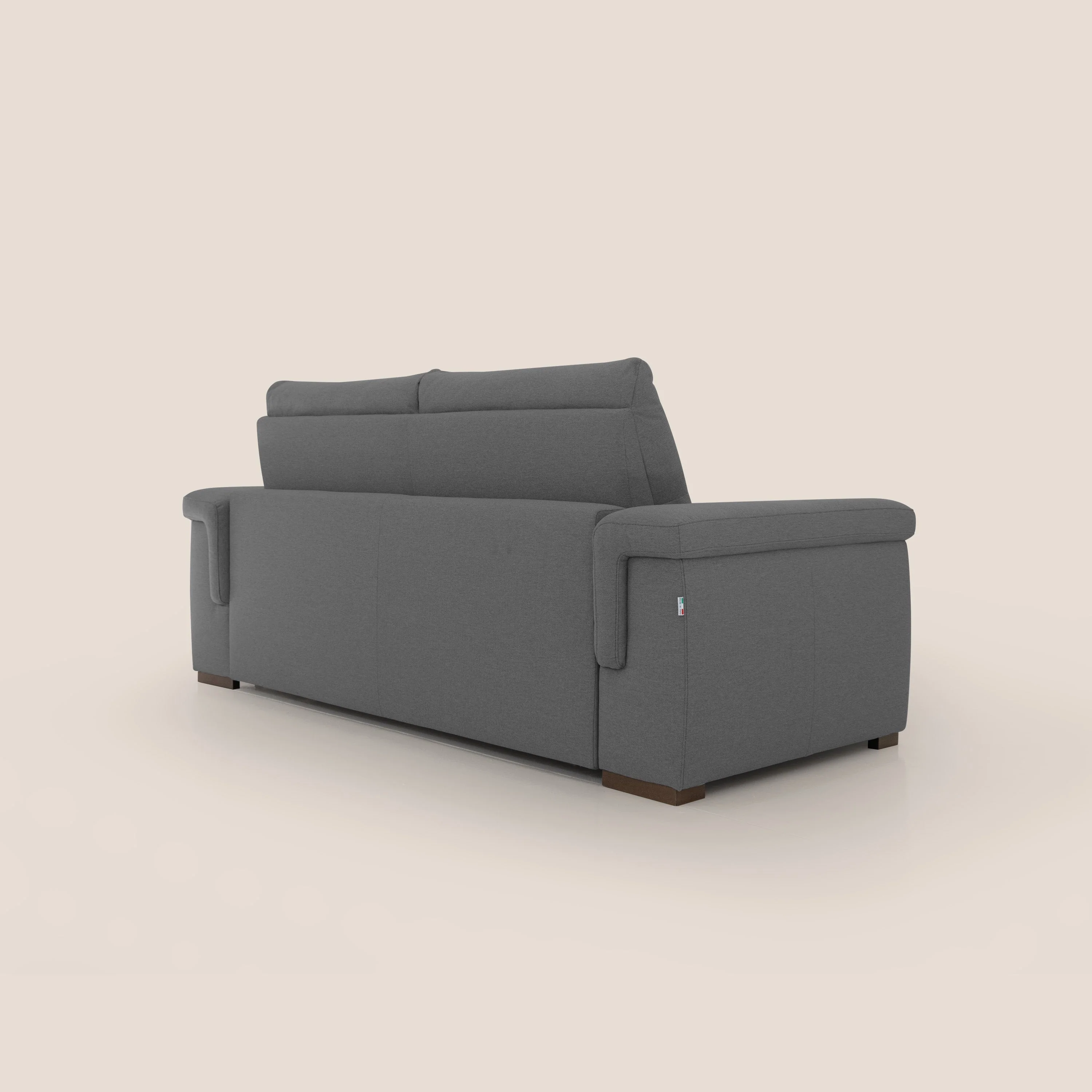 Magnolia canapé convertible avec matelas H 18cm et dossier haut et moelleux en tissu détachable T05 anthracite - Image 8