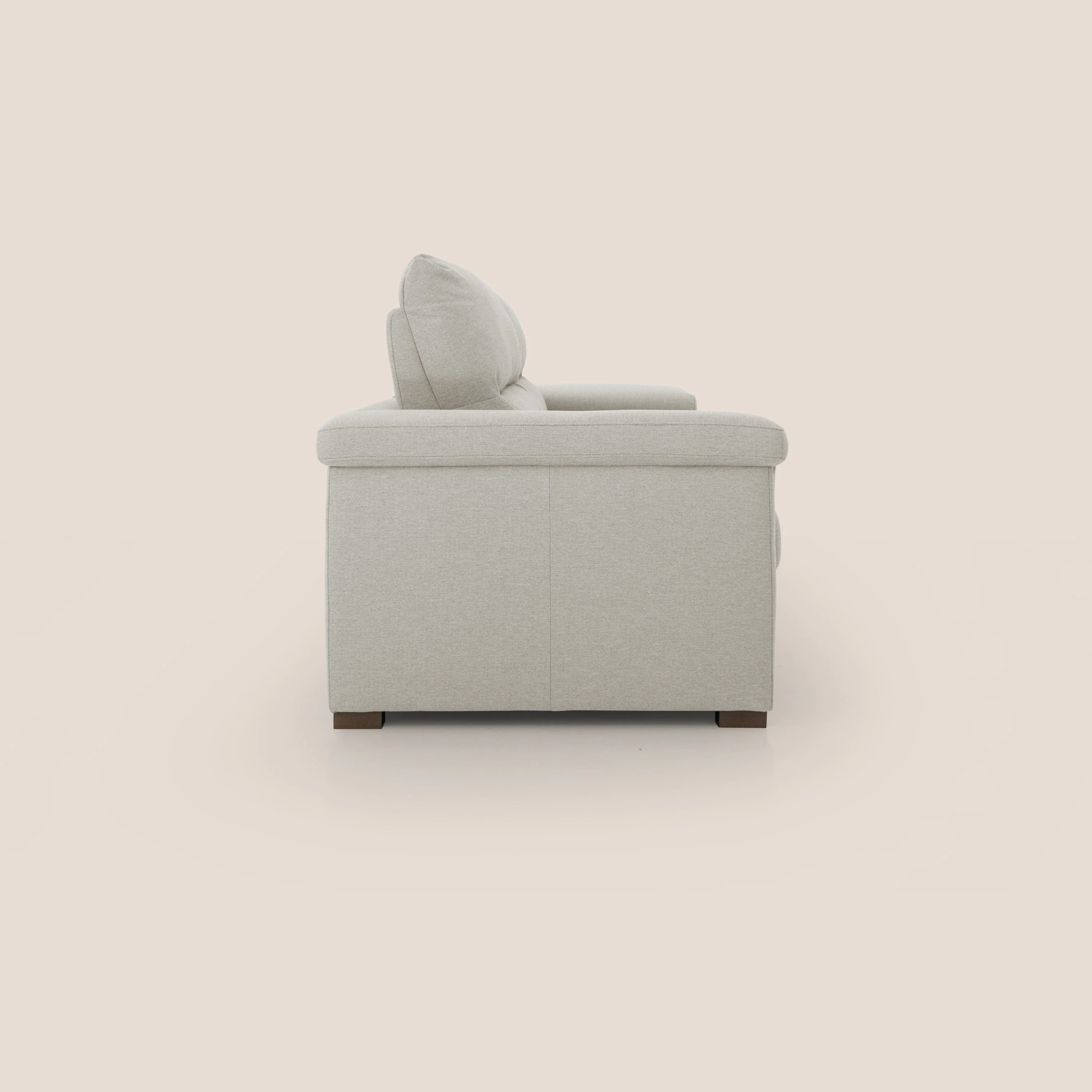 Magnolia canapé convertible avec matelas H 18cm et dossier haut et moelleux en tissu détachable T05 crème - Image 7