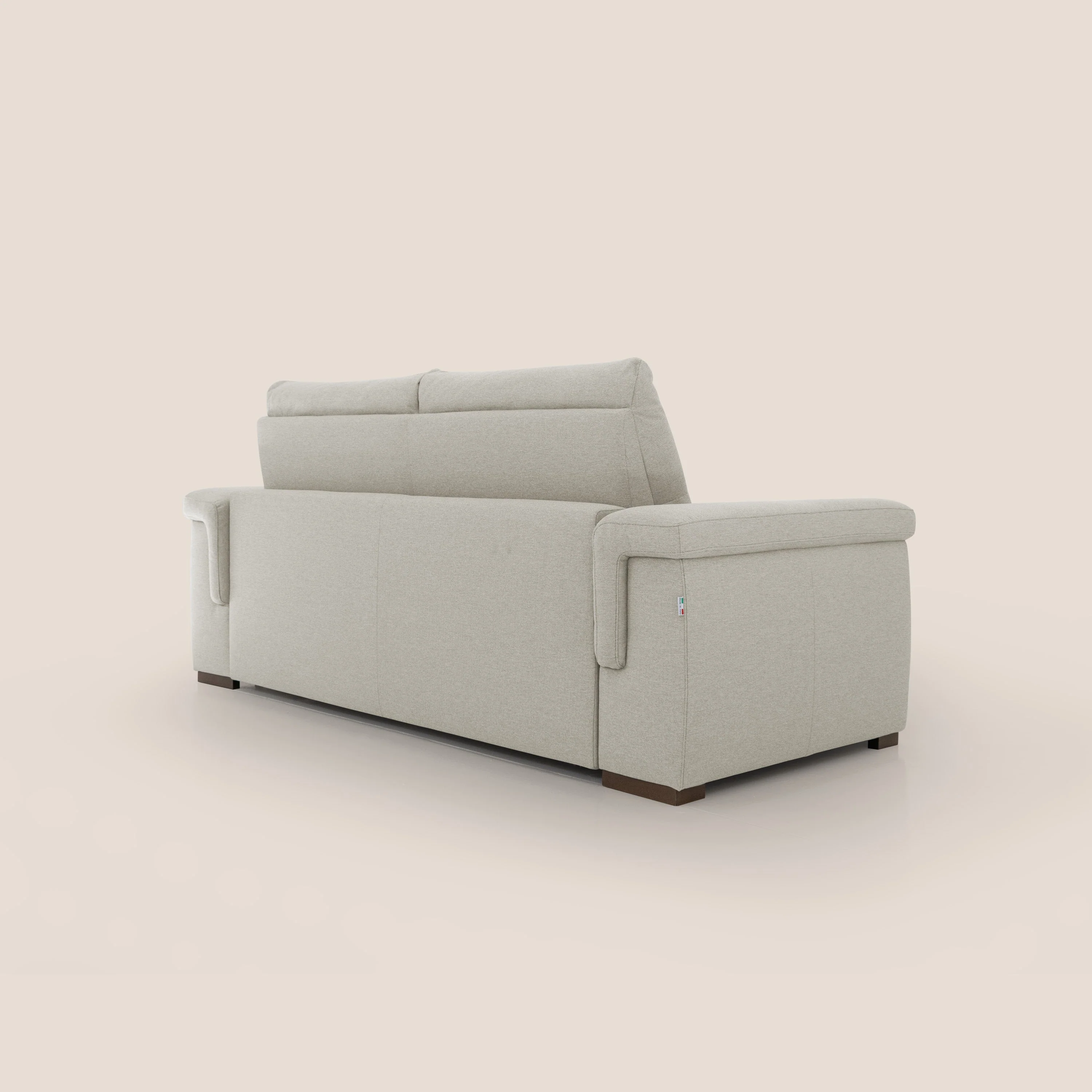 Magnolia canapé convertible avec matelas H 18cm et dossier haut et moelleux en tissu détachable T05 crème - Image 8