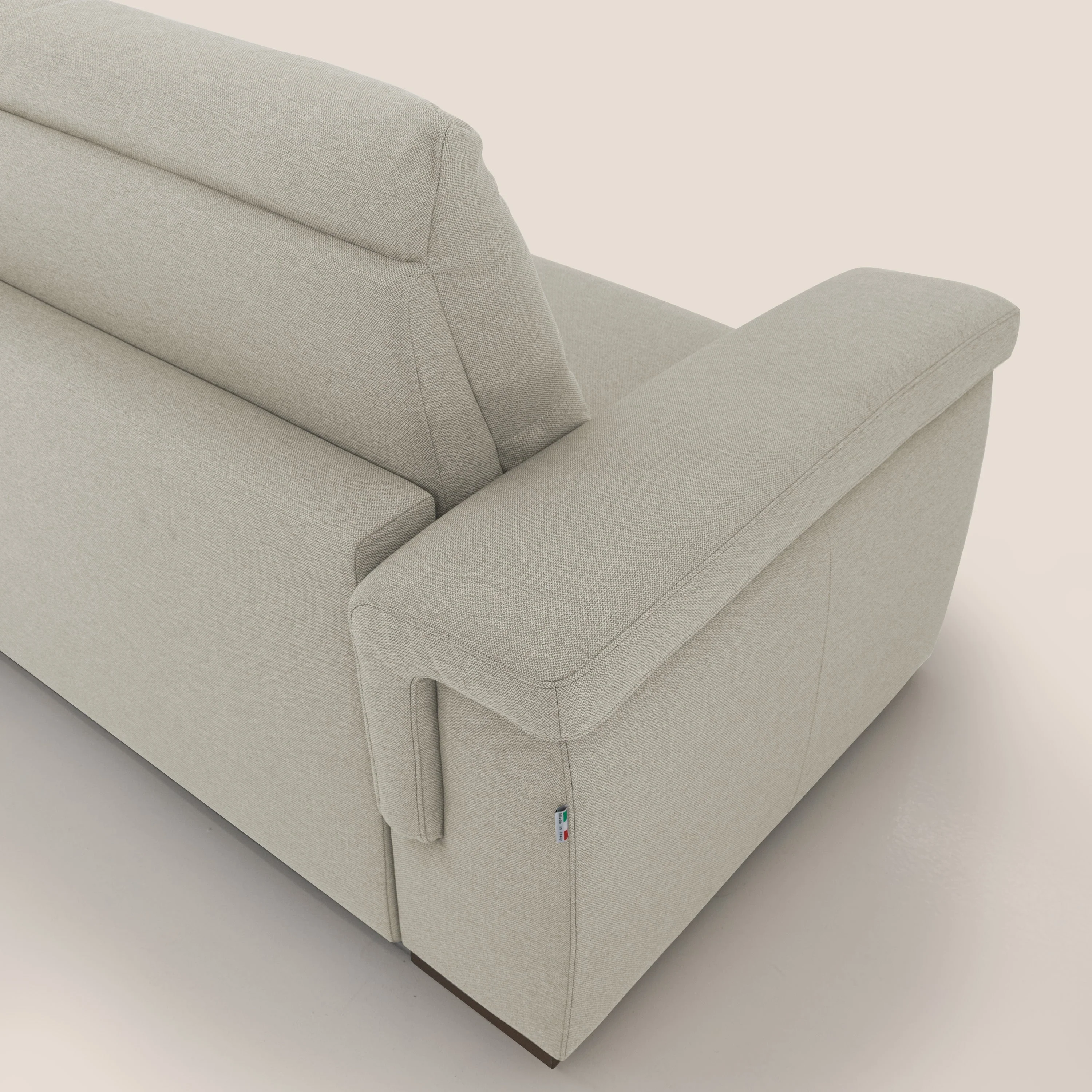 Magnolia canapé convertible avec matelas H 18cm et dossier haut et moelleux en tissu détachable T05 crème - Image 9
