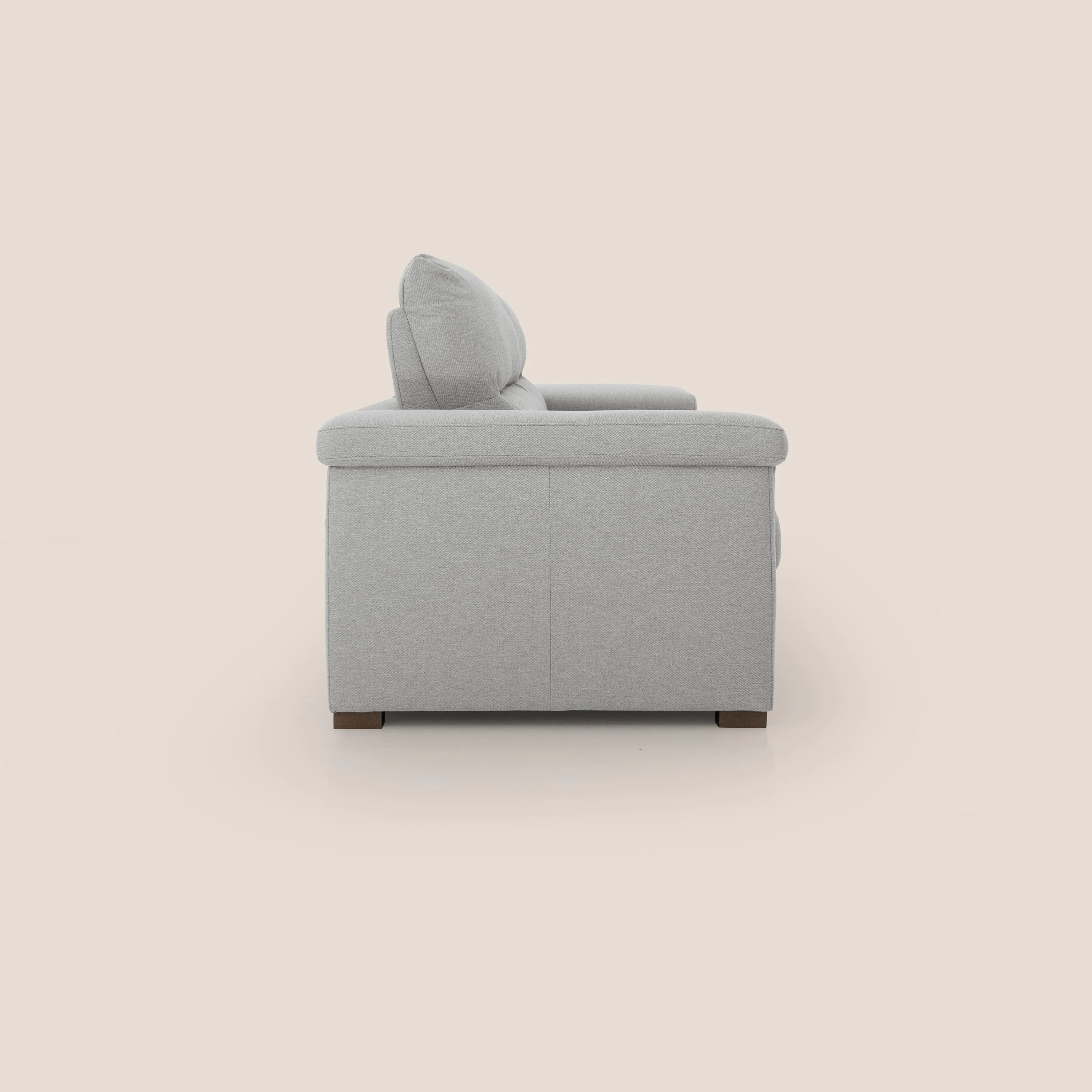Magnolia canapé convertible avec matelas H 18cm et dossier haut et moelleux en tissu détachable T05 gris - Image 7