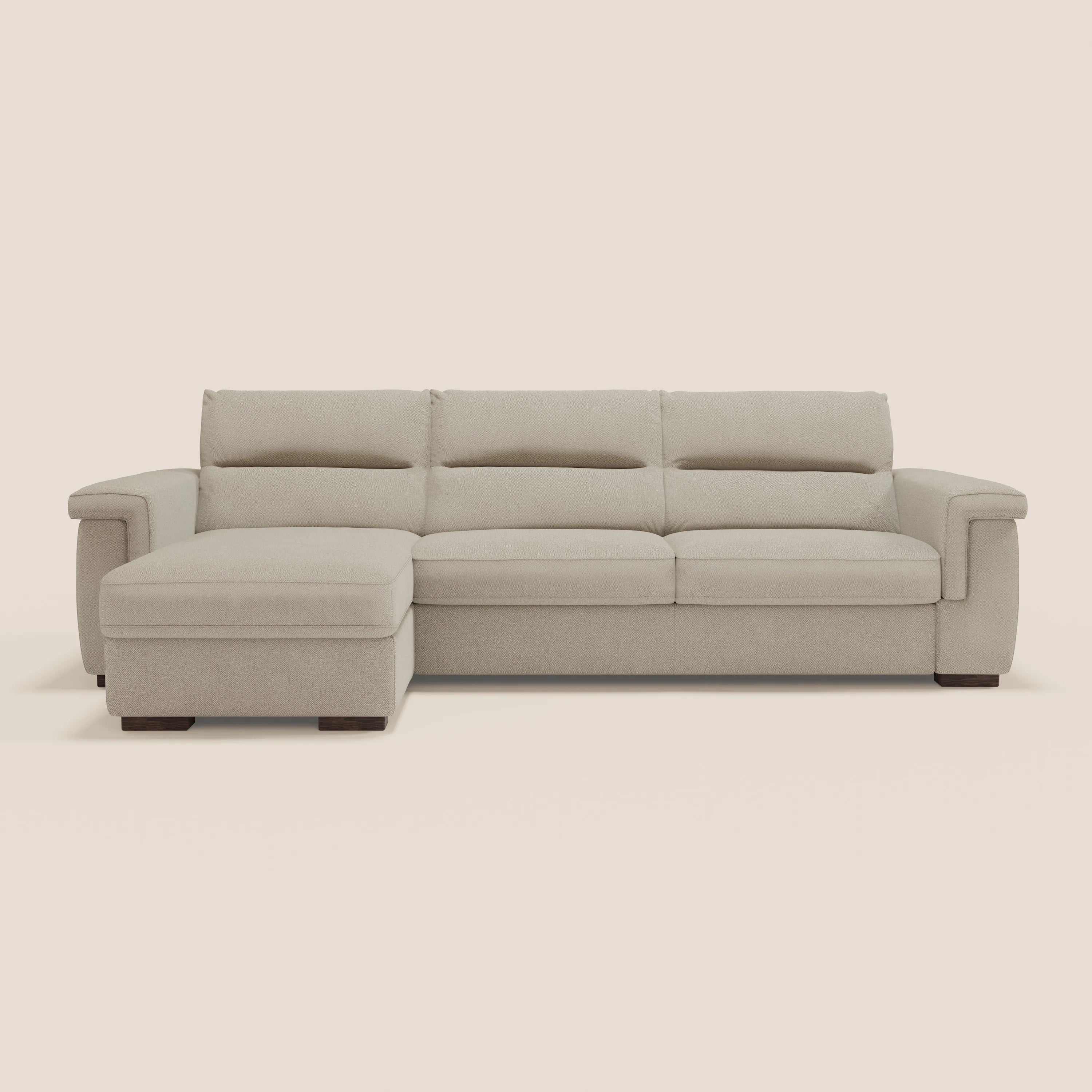 Magnolia canapé d'angle convertible avec méridienne coffre - matelas H 18cm en tissu détachable T05 - Image 12