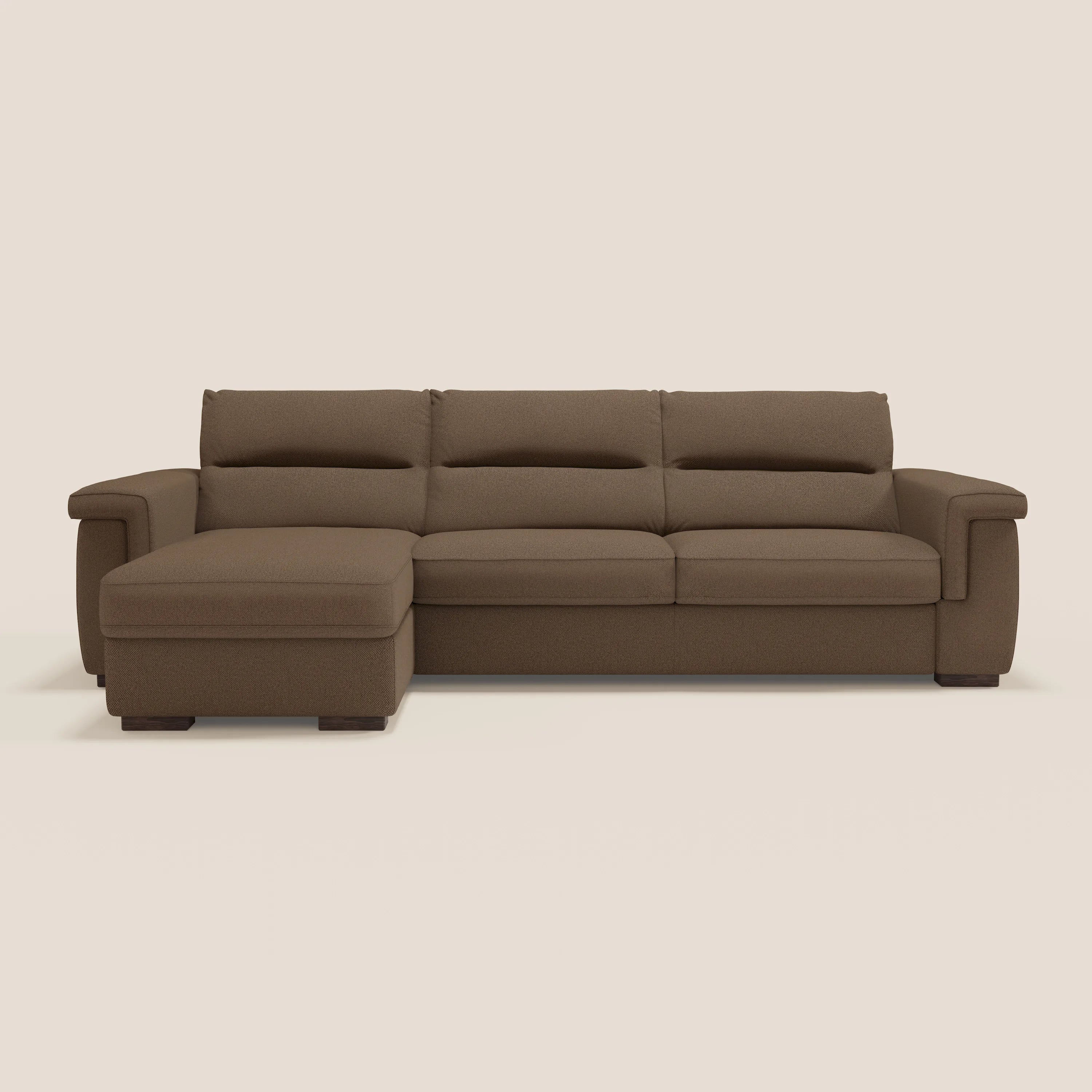 Magnolia canapé d'angle convertible avec méridienne coffre - matelas H 18cm en tissu détachable T05 - Image 12