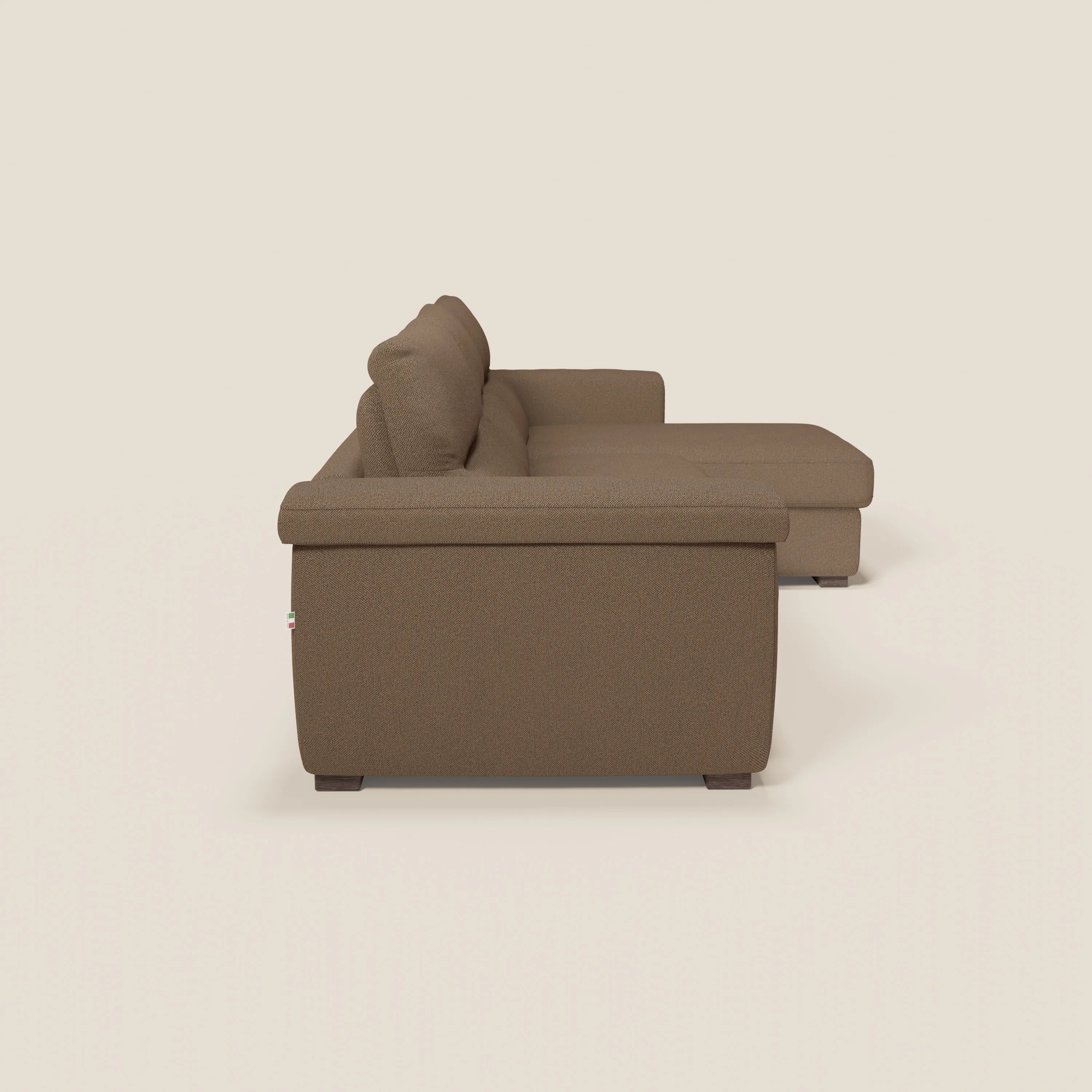 Magnolia canapé d'angle convertible avec méridienne coffre - matelas H 18cm en tissu détachable T05 - Image 4