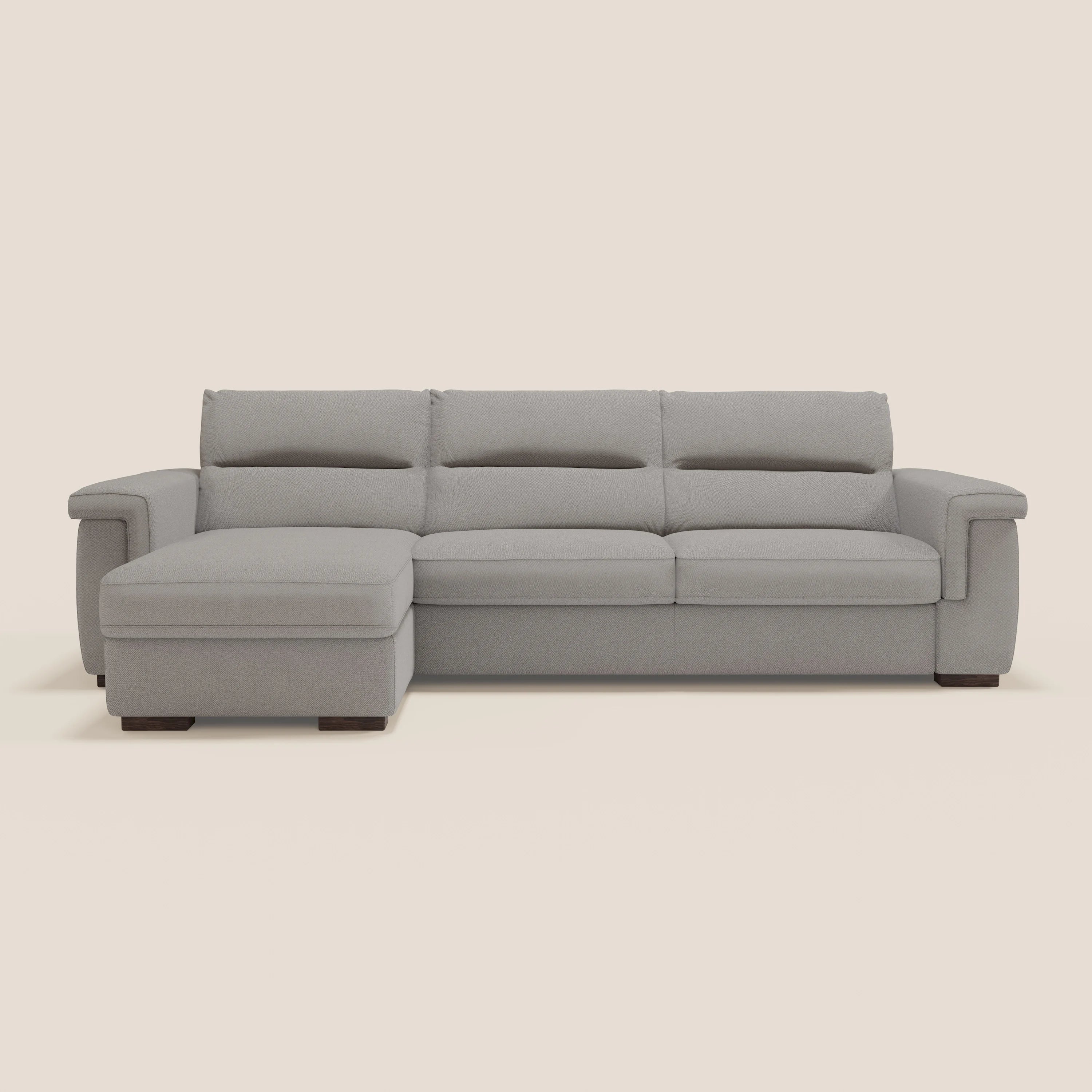 Magnolia canapé d'angle convertible avec méridienne coffre - matelas H 18cm en tissu détachable T05 - Image 12