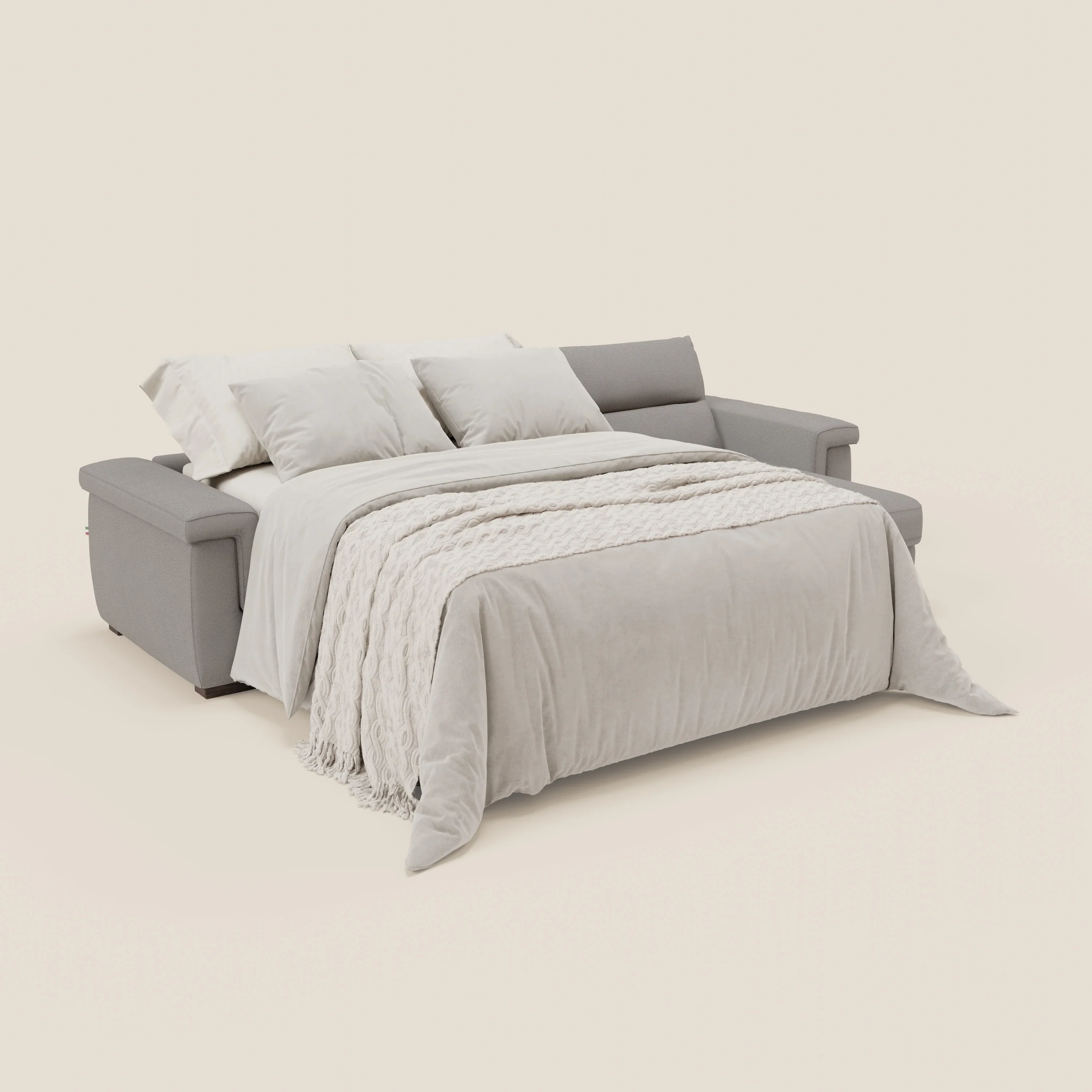 Magnolia canapé d'angle convertible avec méridienne coffre - matelas H 18cm en tissu détachable T05 - Image 2