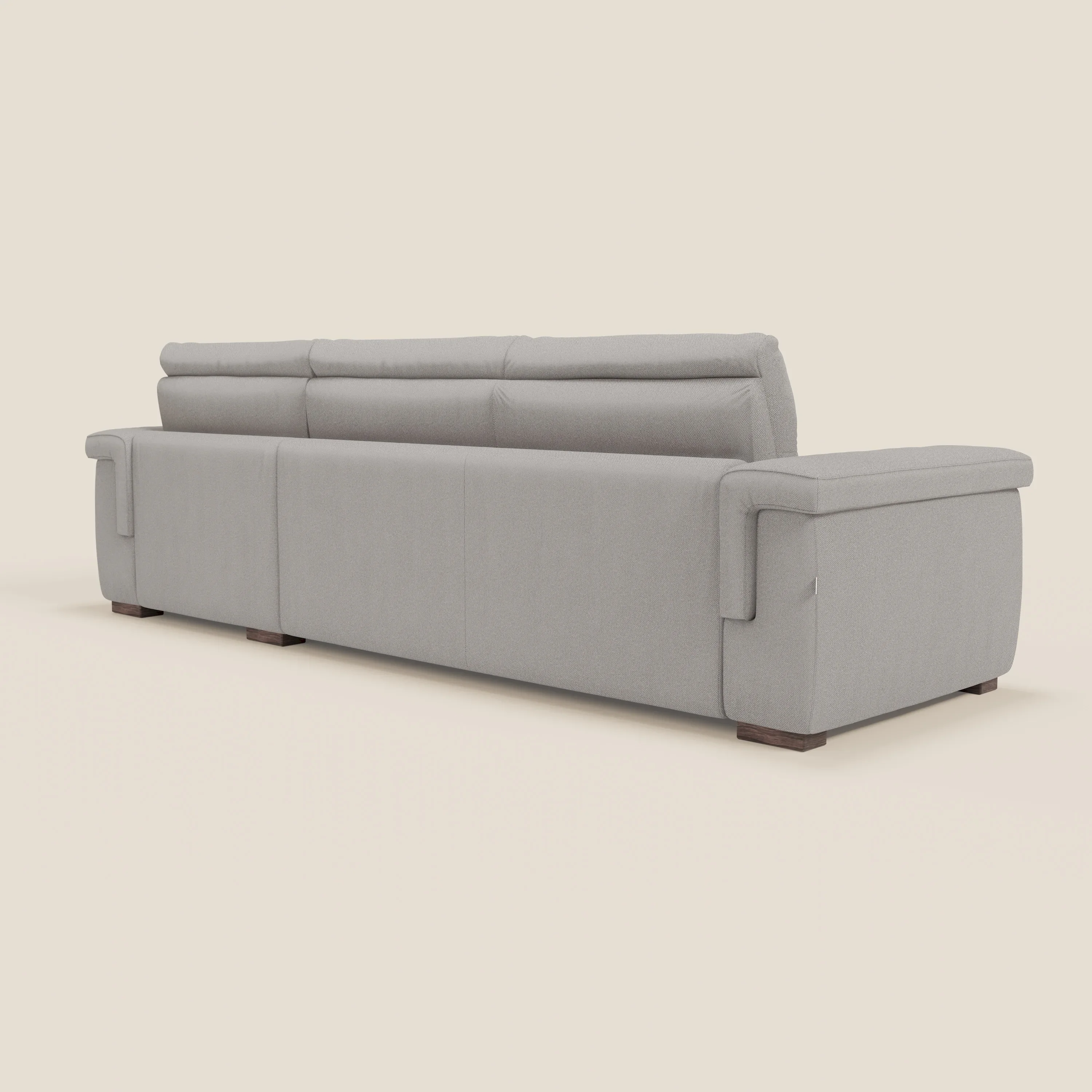 Magnolia canapé d'angle convertible avec méridienne coffre - matelas H 18cm en tissu détachable T05 - Image 5