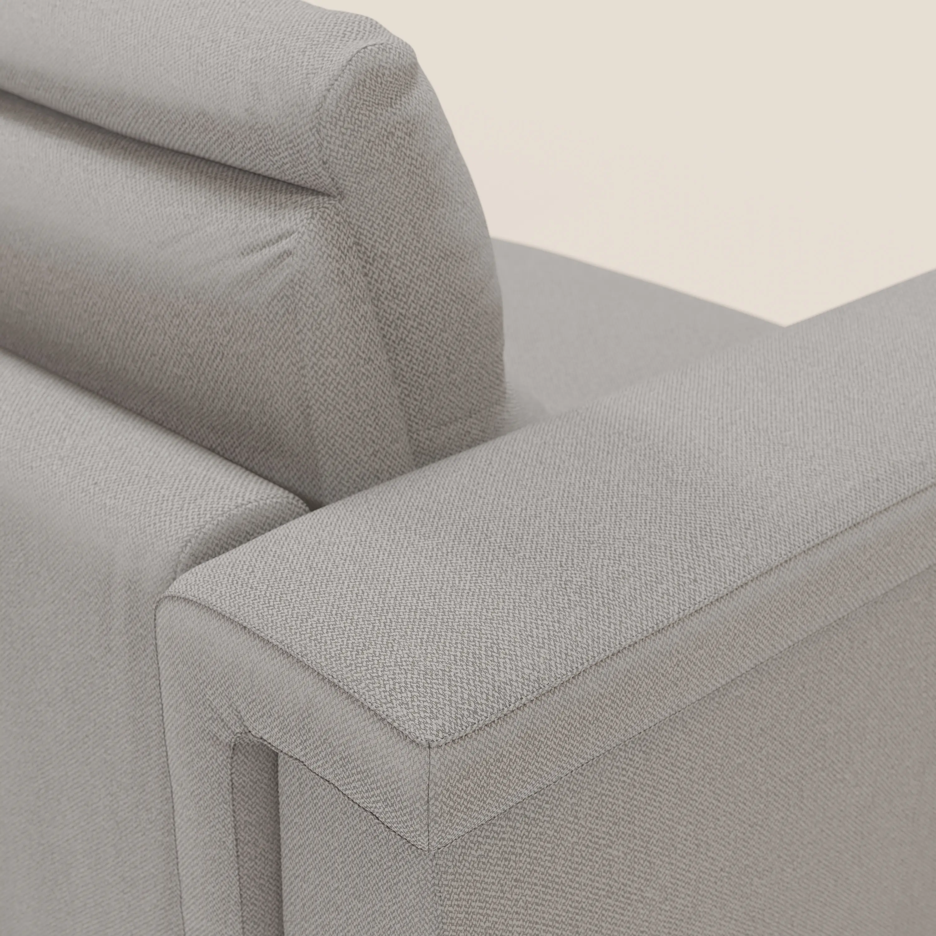 Magnolia canapé d'angle convertible avec méridienne coffre - matelas H 18cm en tissu détachable T05 - Image 8