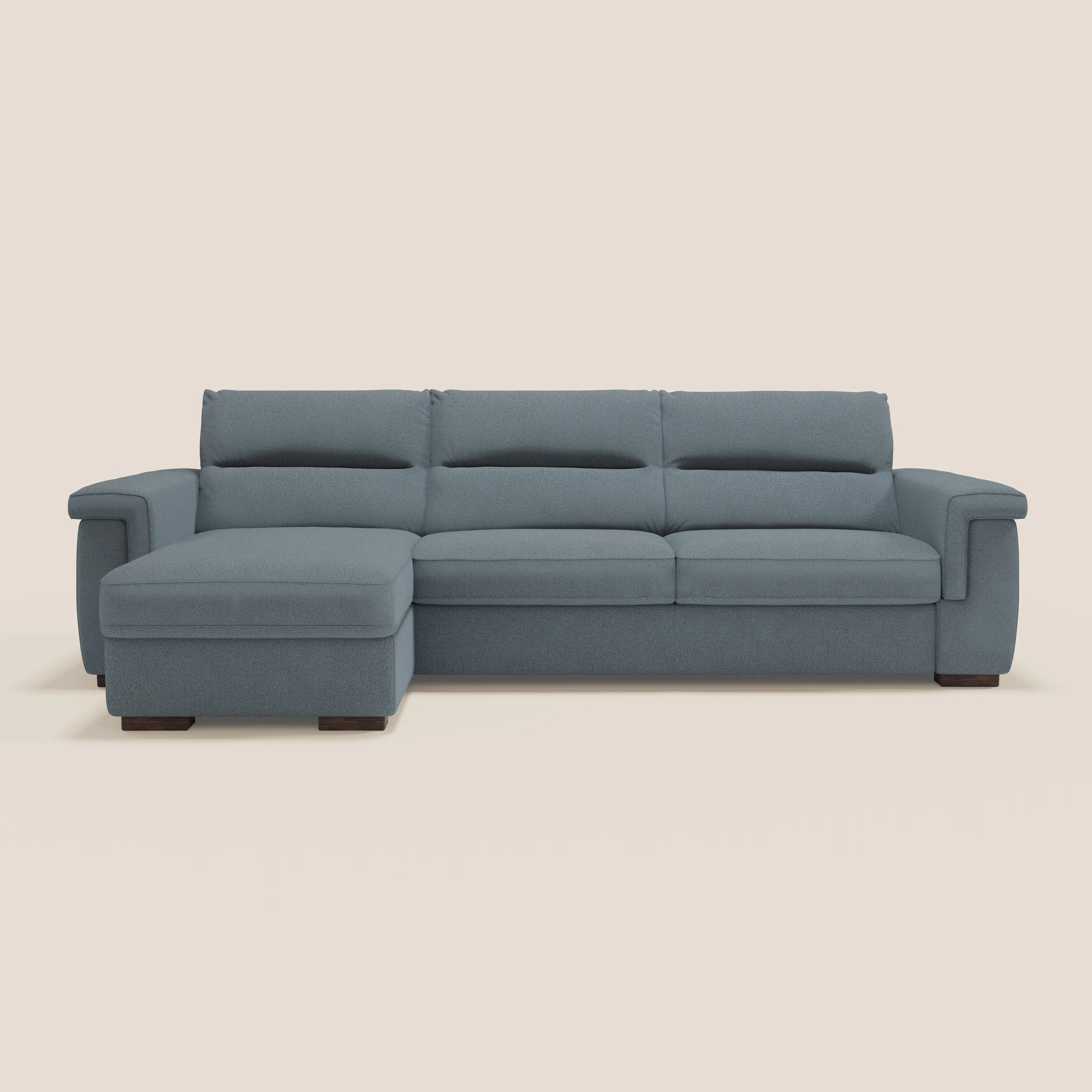 Magnolia canapé d'angle convertible avec méridienne coffre - matelas H 18cm en tissu détachable T05 - Image 12