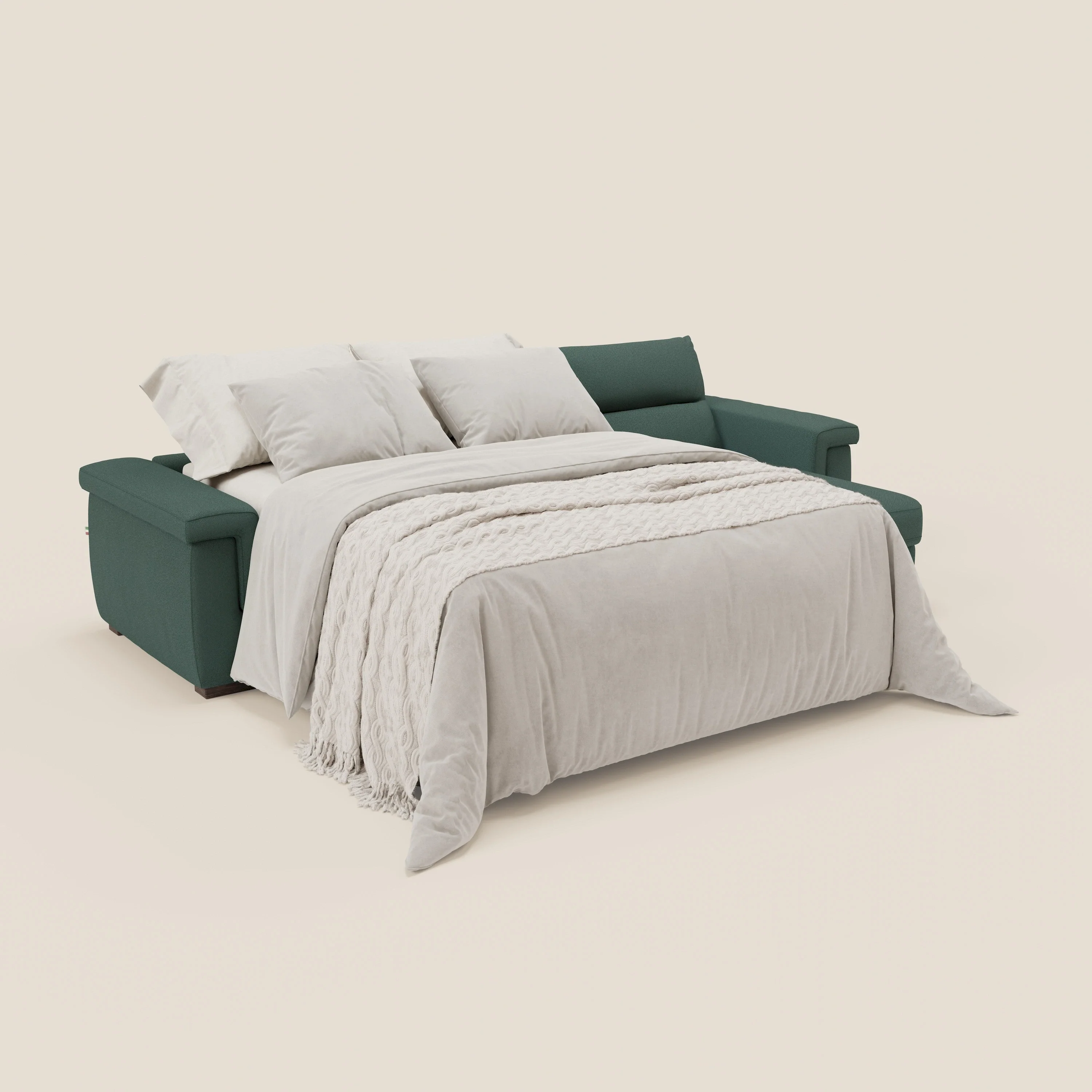 Magnolia canapé d'angle convertible avec méridienne coffre - matelas H 18cm en tissu détachable T05 - Image 2
