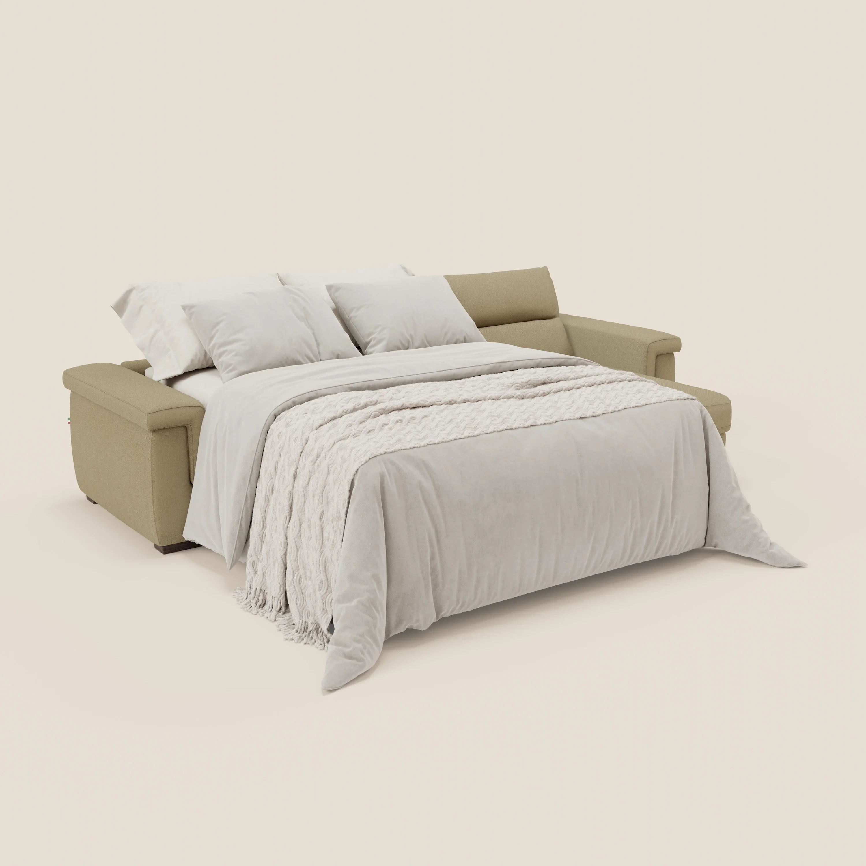 Magnolia canapé d'angle convertible avec méridienne coffre - matelas H 18cm en tissu détachable T05 - Image 2