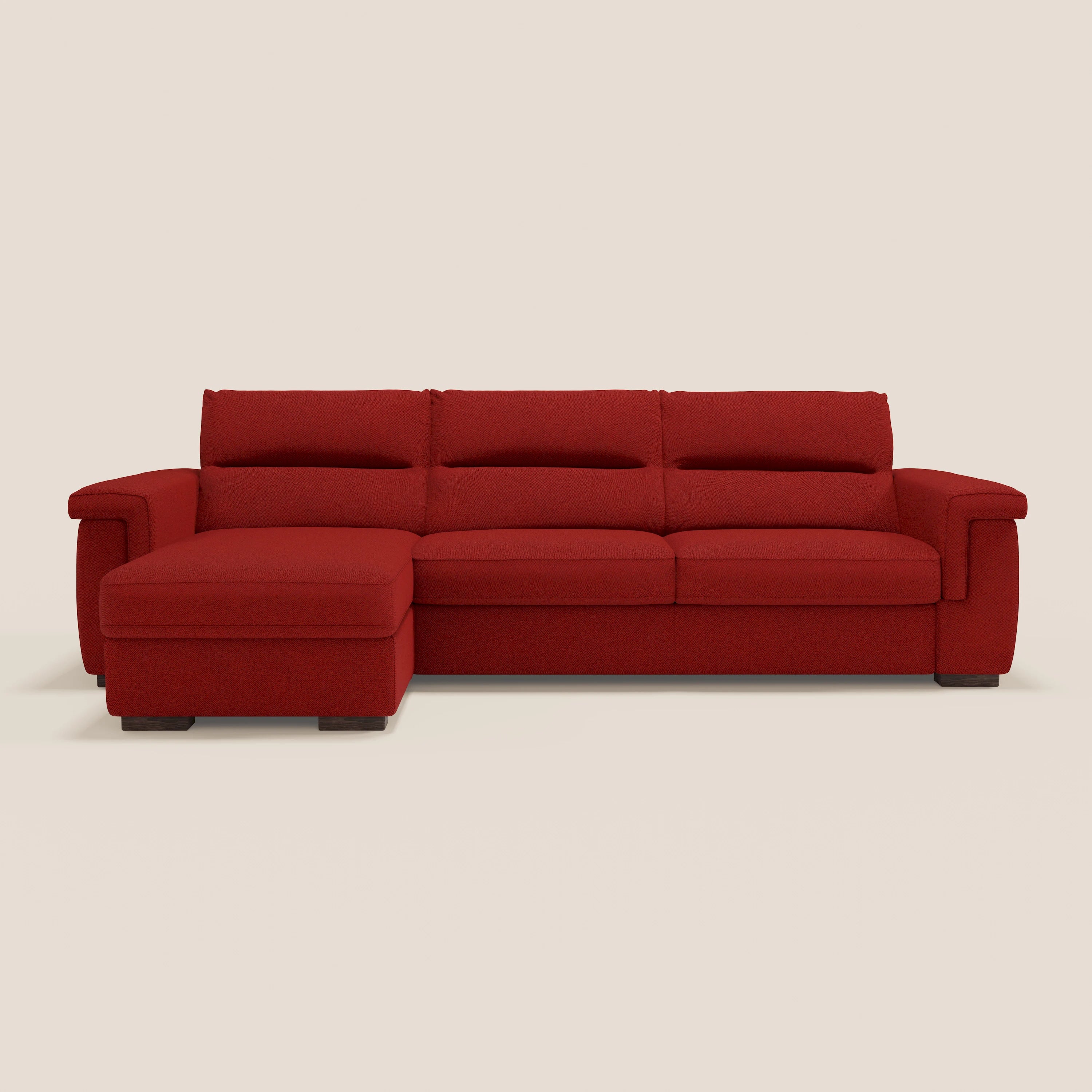 Magnolia canapé d'angle convertible avec méridienne coffre - matelas H 18cm en tissu détachable T05 - Image 12