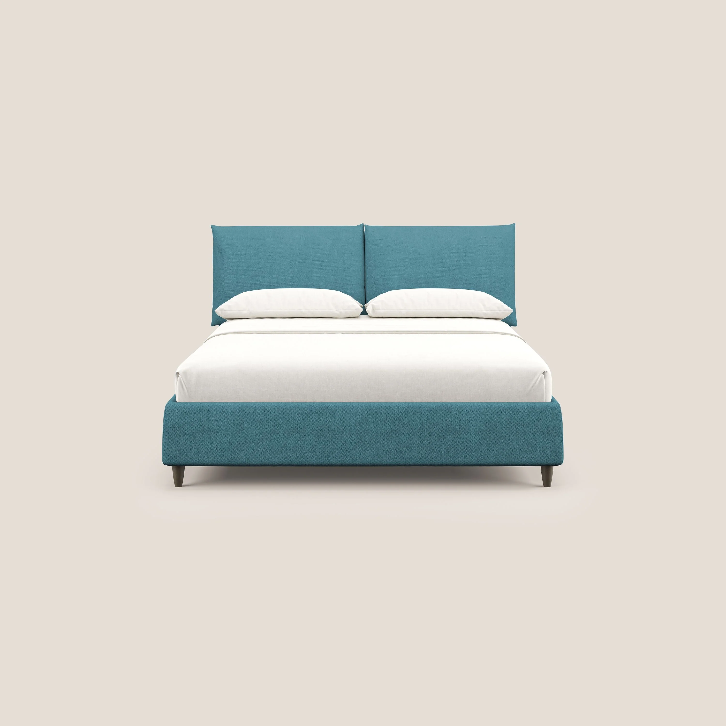 Mariana lit coffre avec coussins en tissu imperméable T02 azur - Image 3