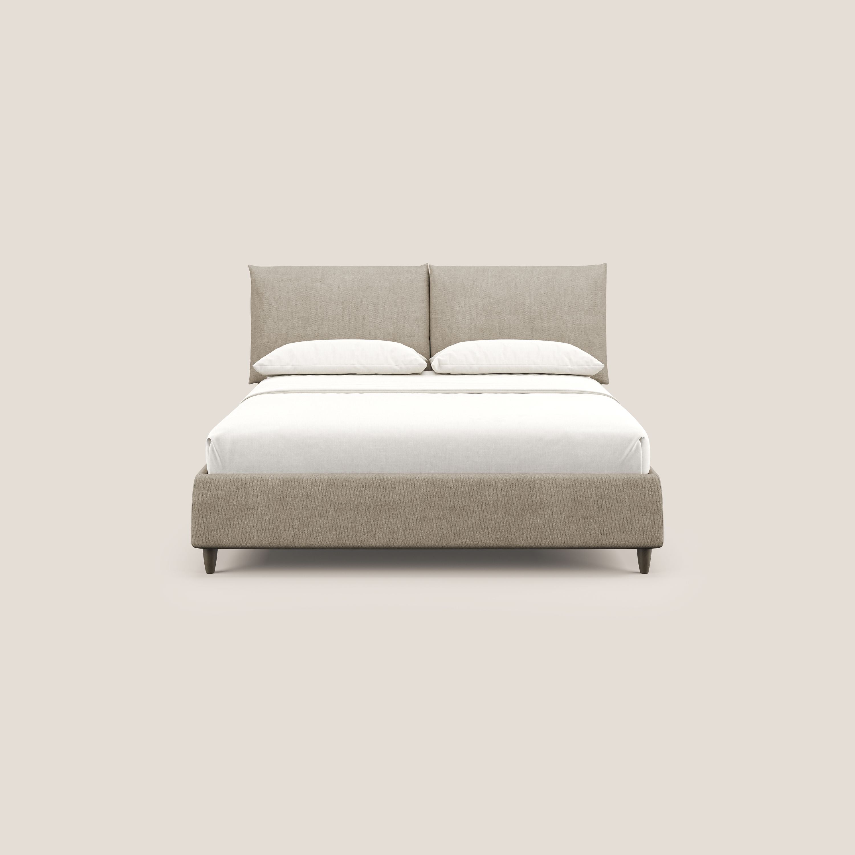 Mariana lit coffre avec coussins en tissu imperméable T02 beige - Image 3