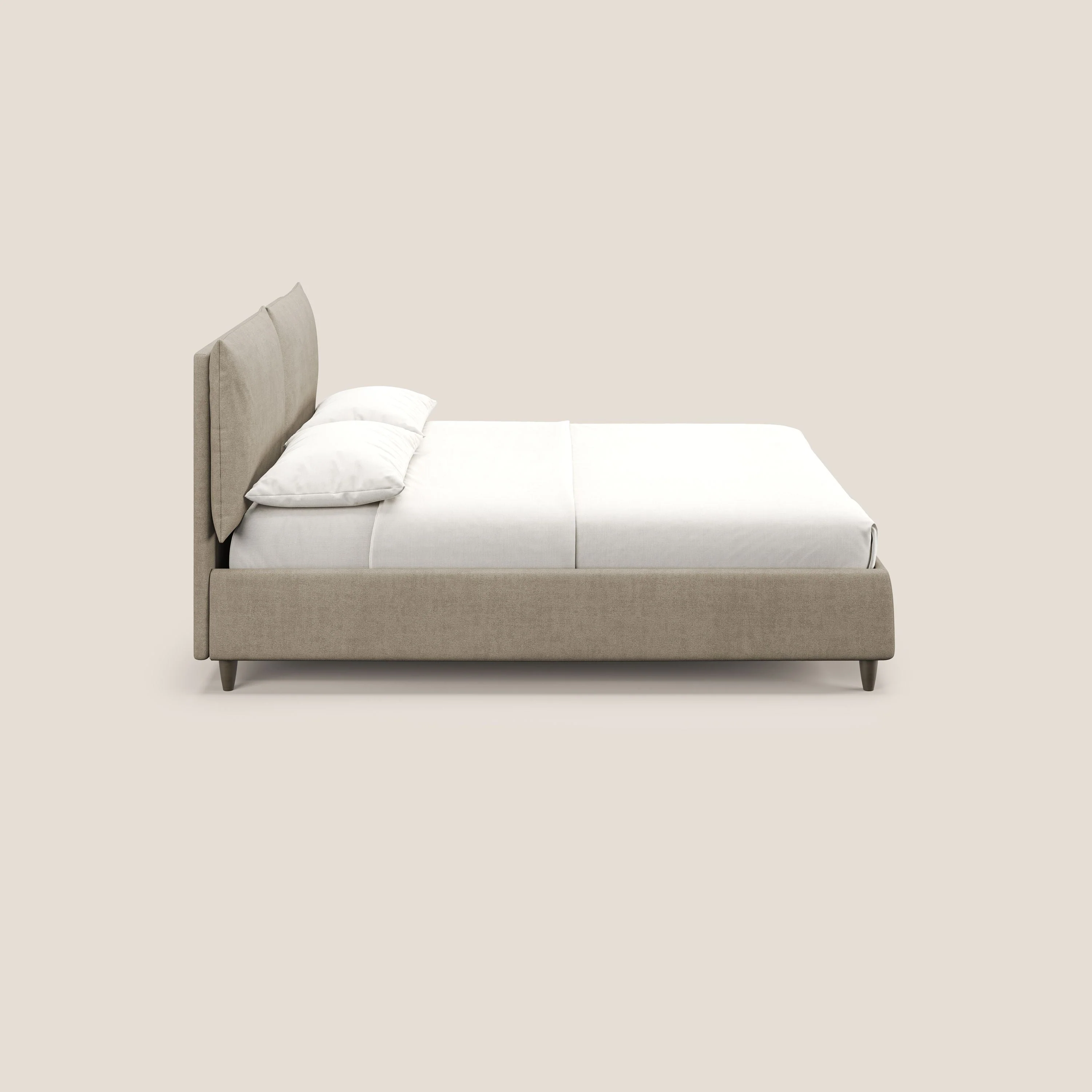 Mariana lit coffre avec coussins en tissu imperméable T02 beige - Image 4