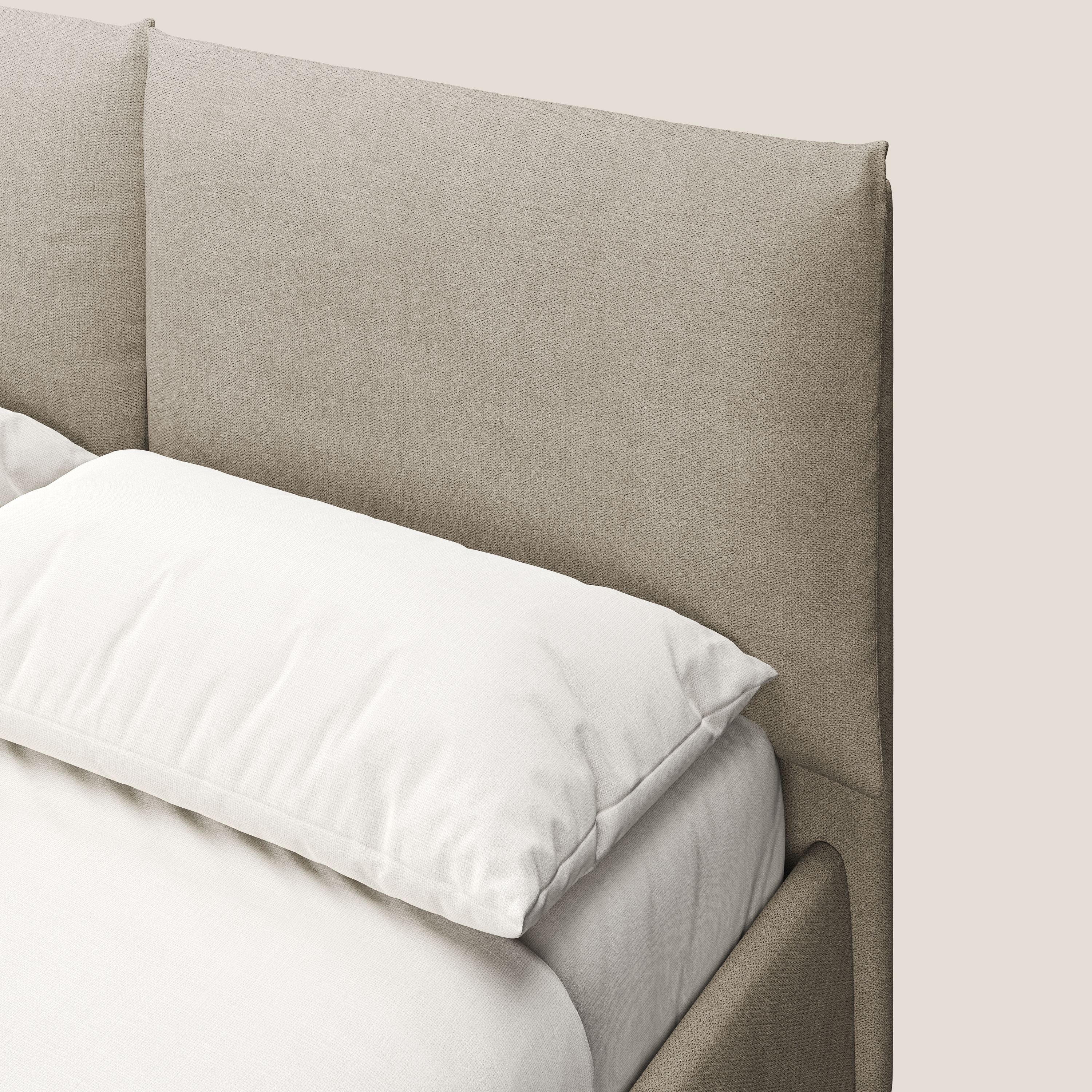 Mariana lit coffre avec coussins en tissu imperméable T02 beige - Image 6