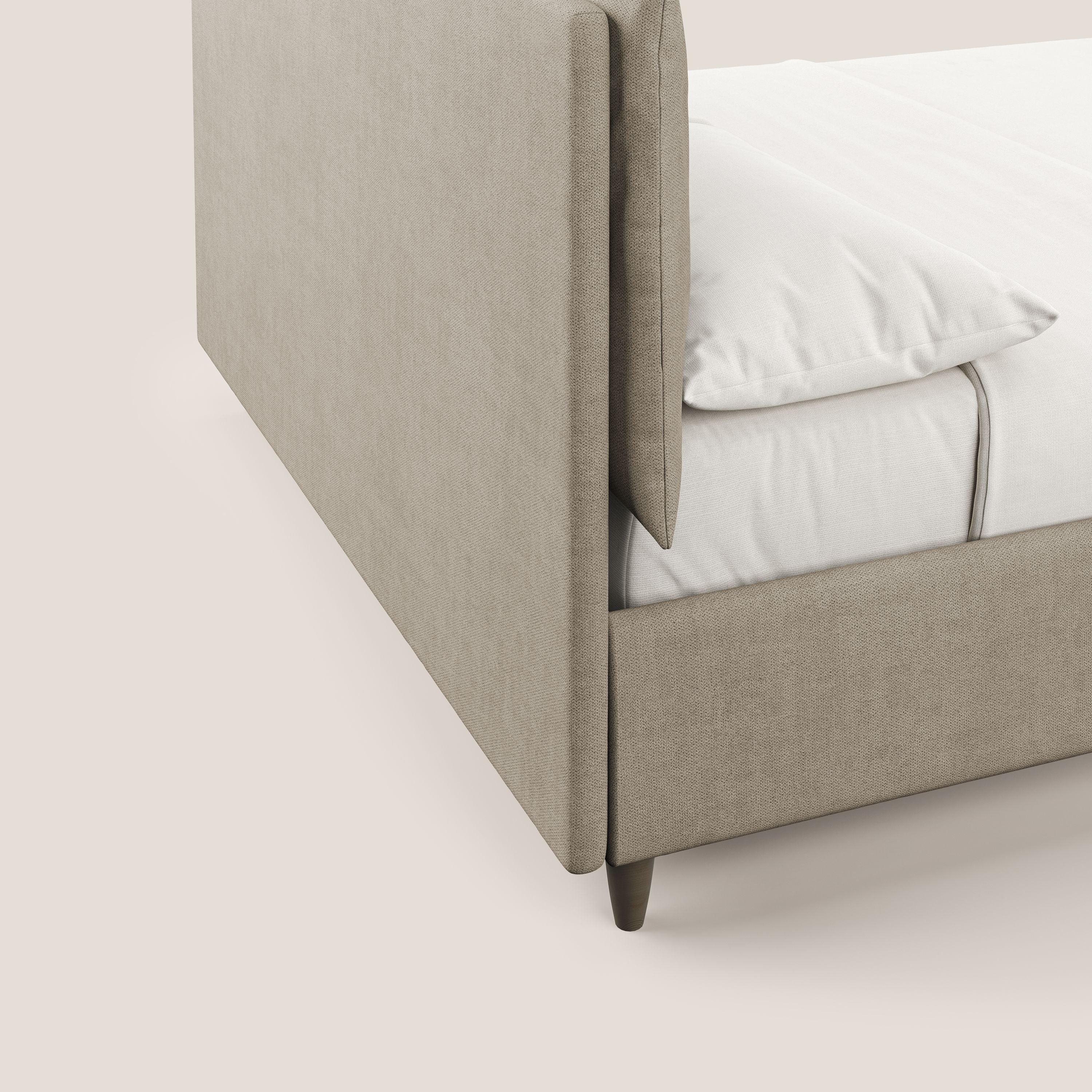 Mariana lit coffre avec coussins en tissu imperméable T02 beige - Image 7