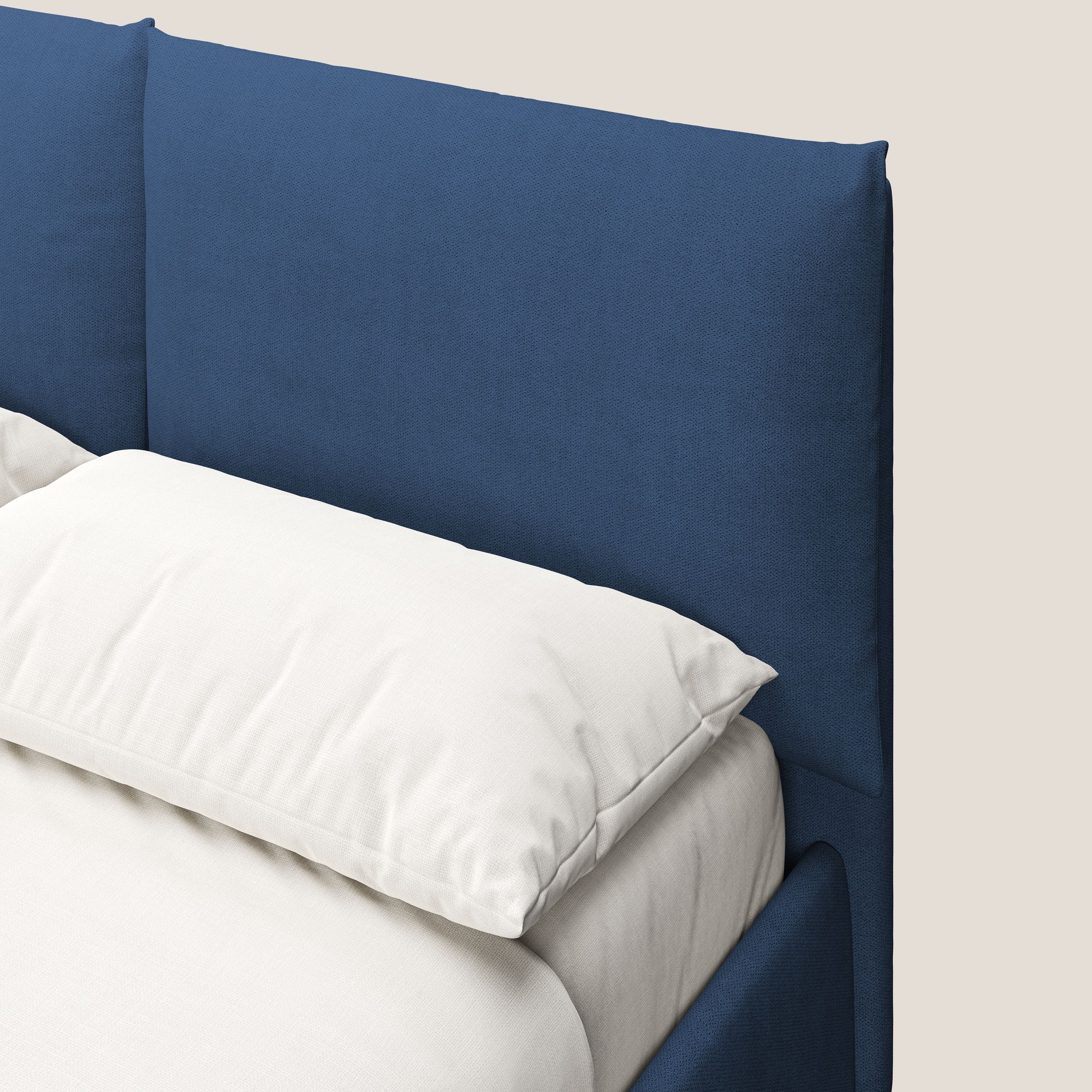 Mariana lit coffre avec coussins en tissu imperméable T02 bleu - Image 6