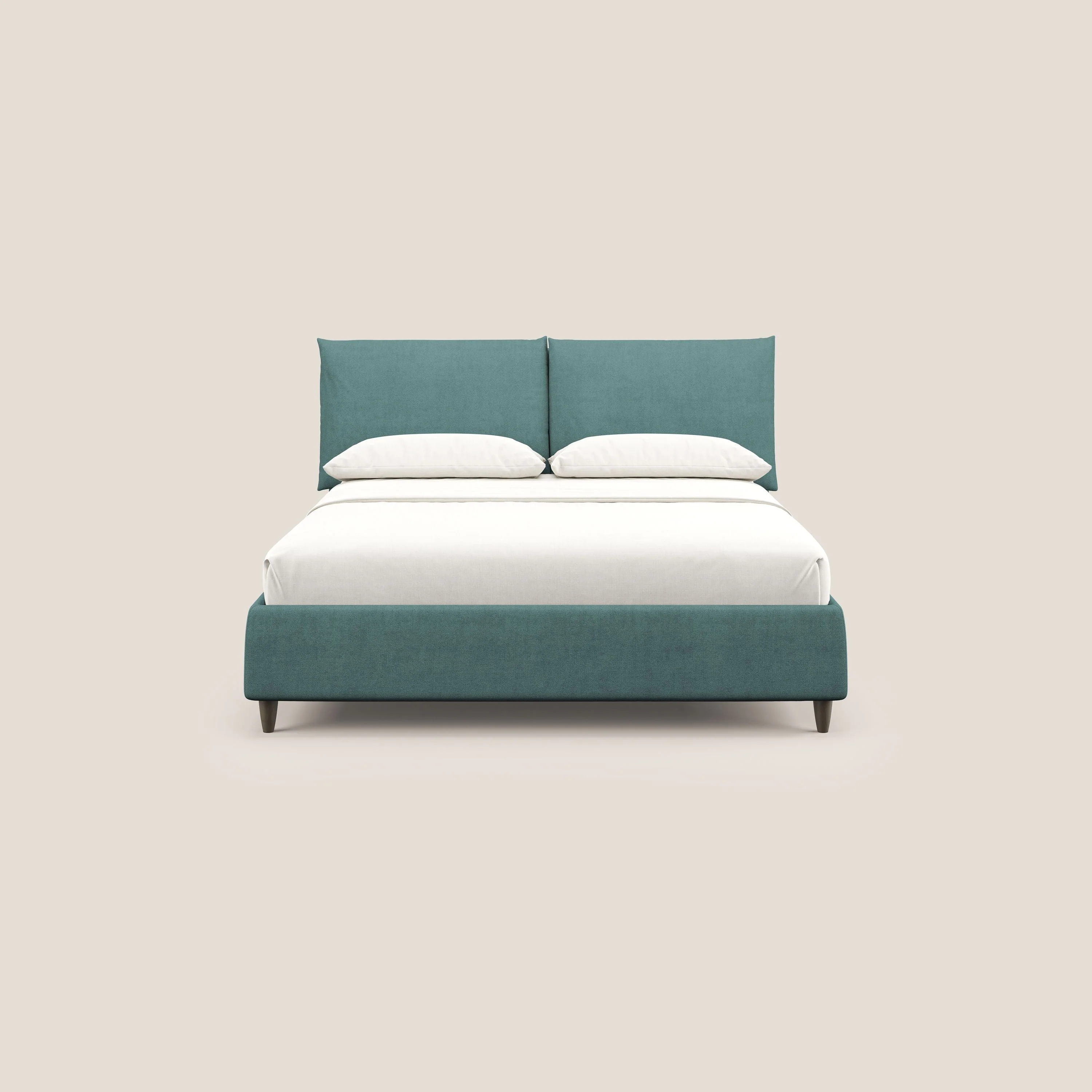 Mariana lit coffre avec coussins en tissu imperméable T02 bleu canard - Image 3