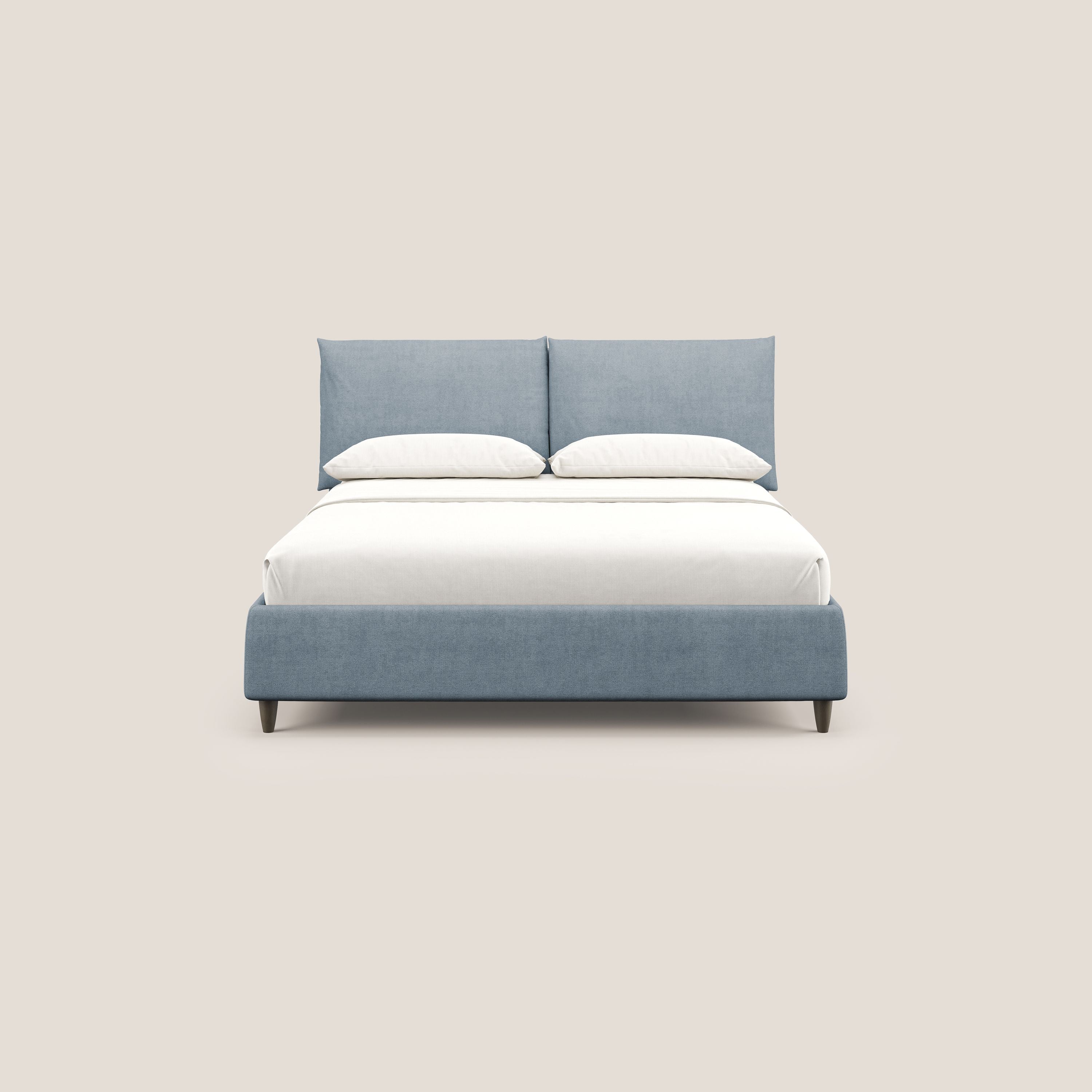 Mariana lit coffre avec coussins en tissu imperméable T02 bleu pastel - Image 3