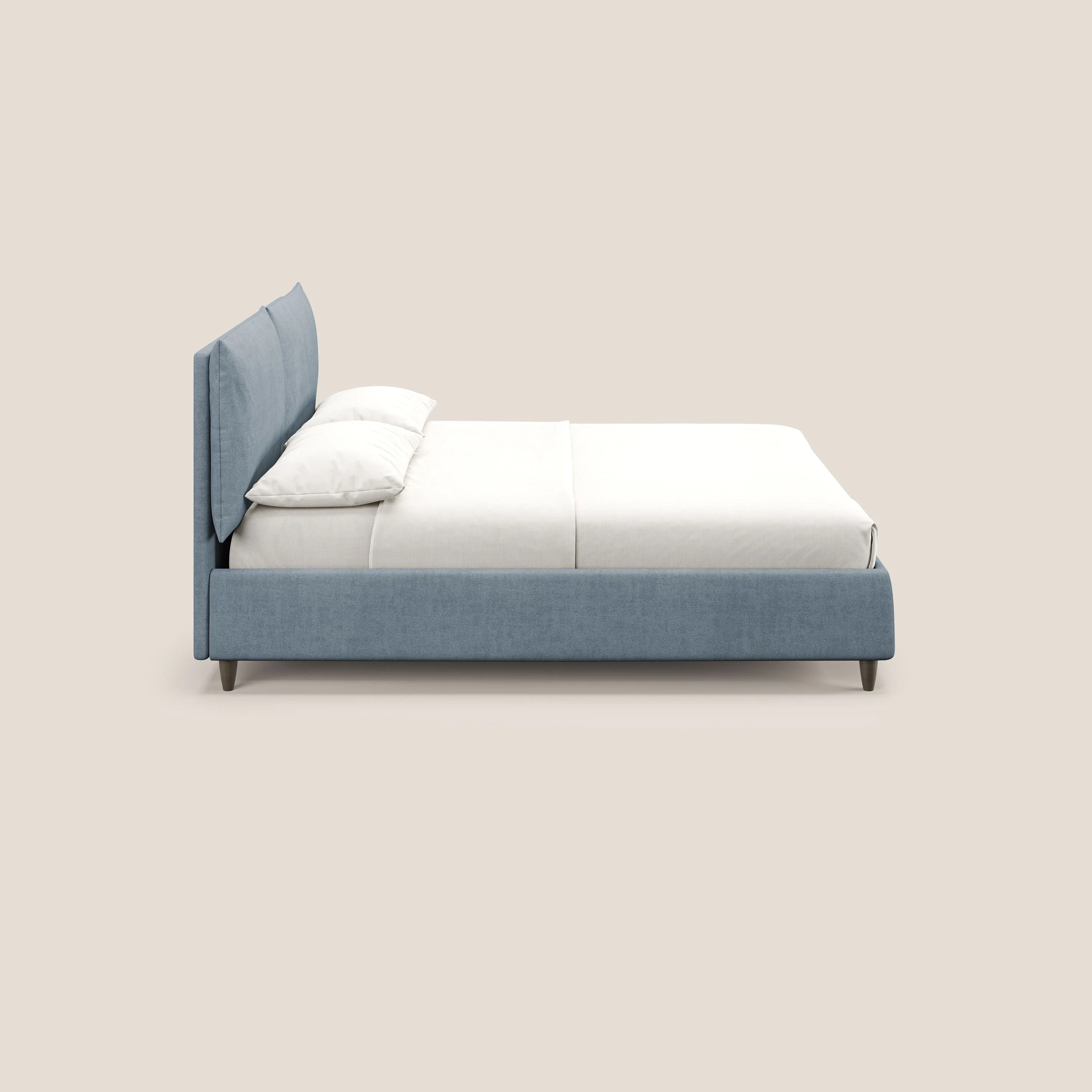 Mariana lit coffre avec coussins en tissu imperméable T02 bleu pastel - Image 4