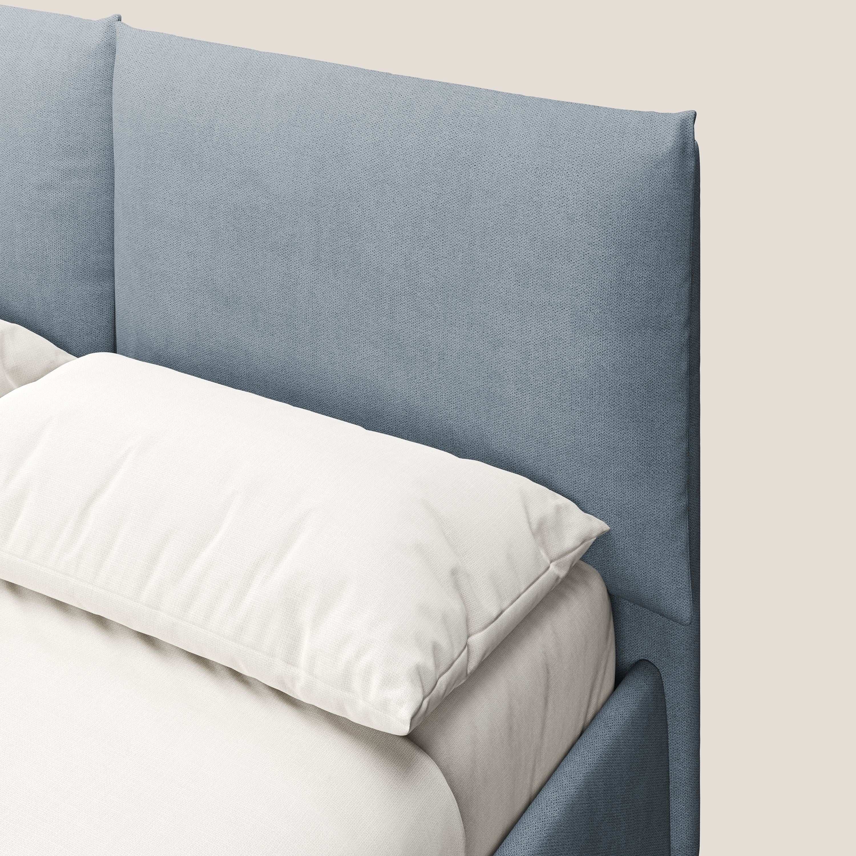 Mariana lit coffre avec coussins en tissu imperméable T02 bleu pastel - Image 6