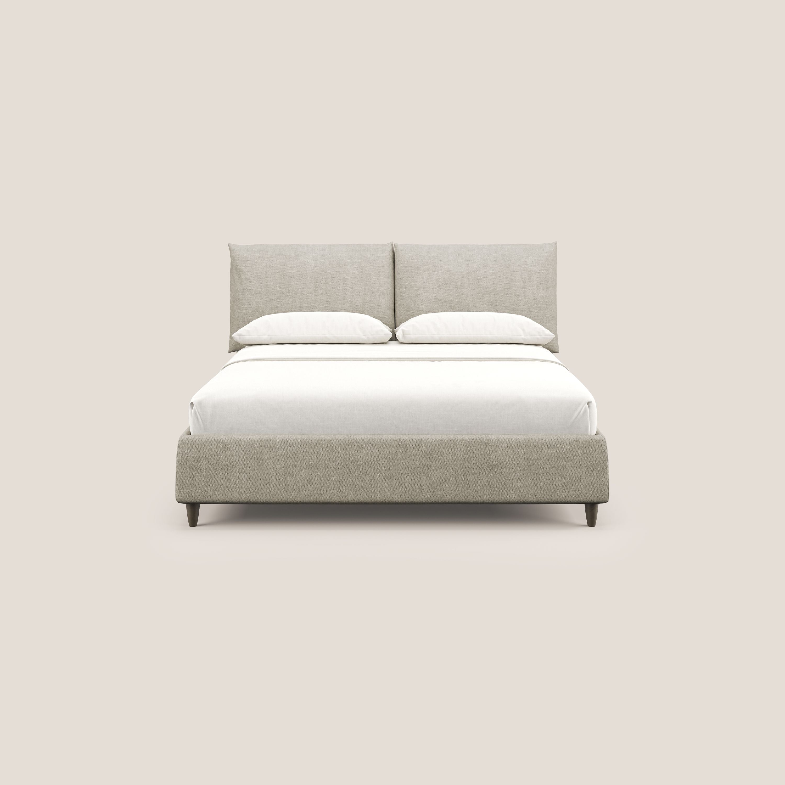 Mariana lit coffre avec coussins en tissu imperméable T02 crème - Image 3