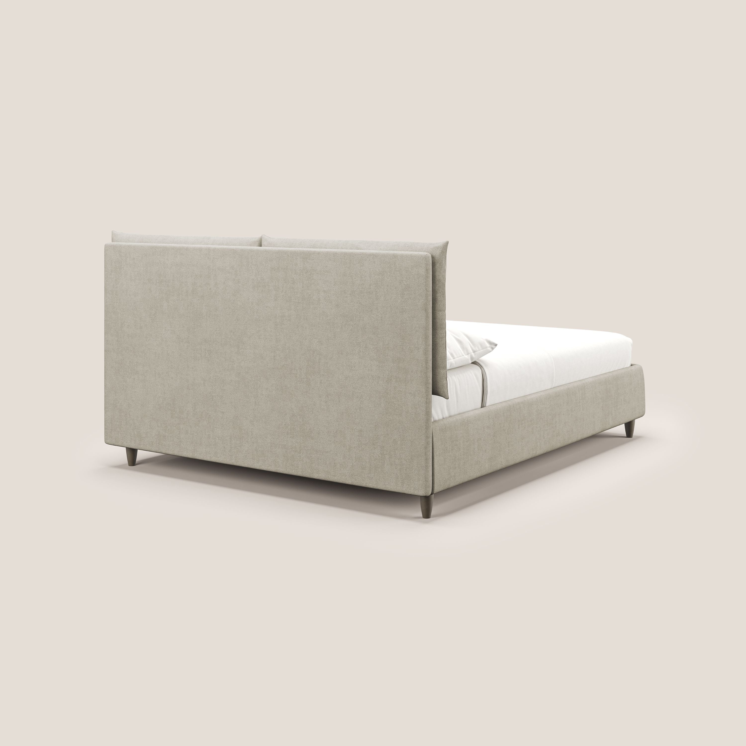 Mariana lit coffre avec coussins en tissu imperméable T02 crème - Image 5