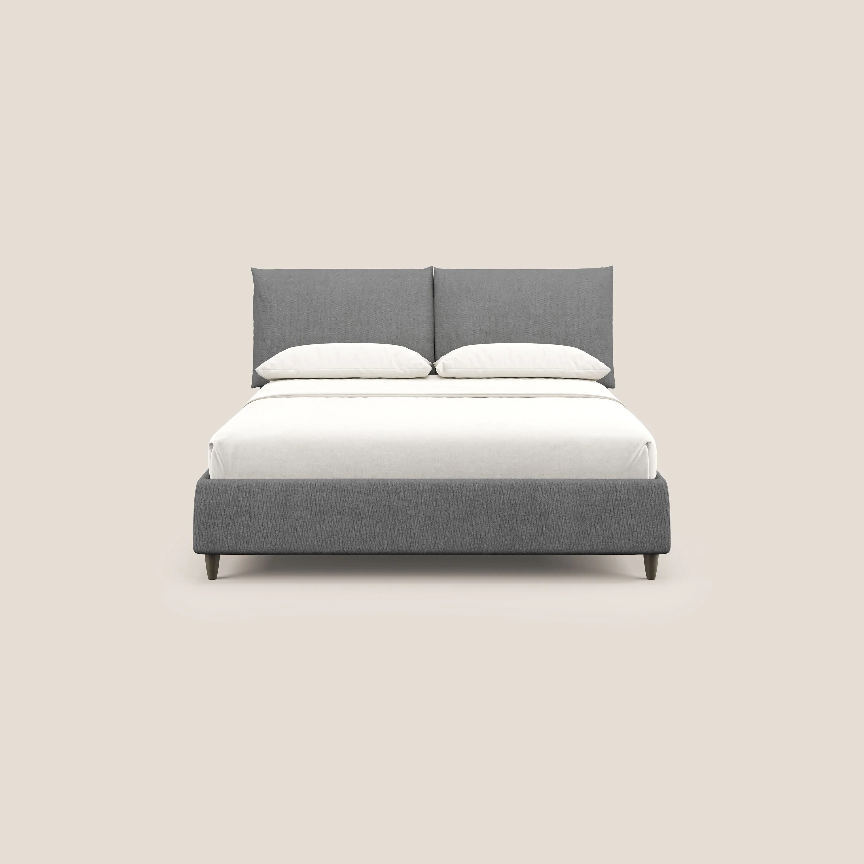 Mariana lit coffre avec coussins en tissu imperméable T02 gris - Image 3