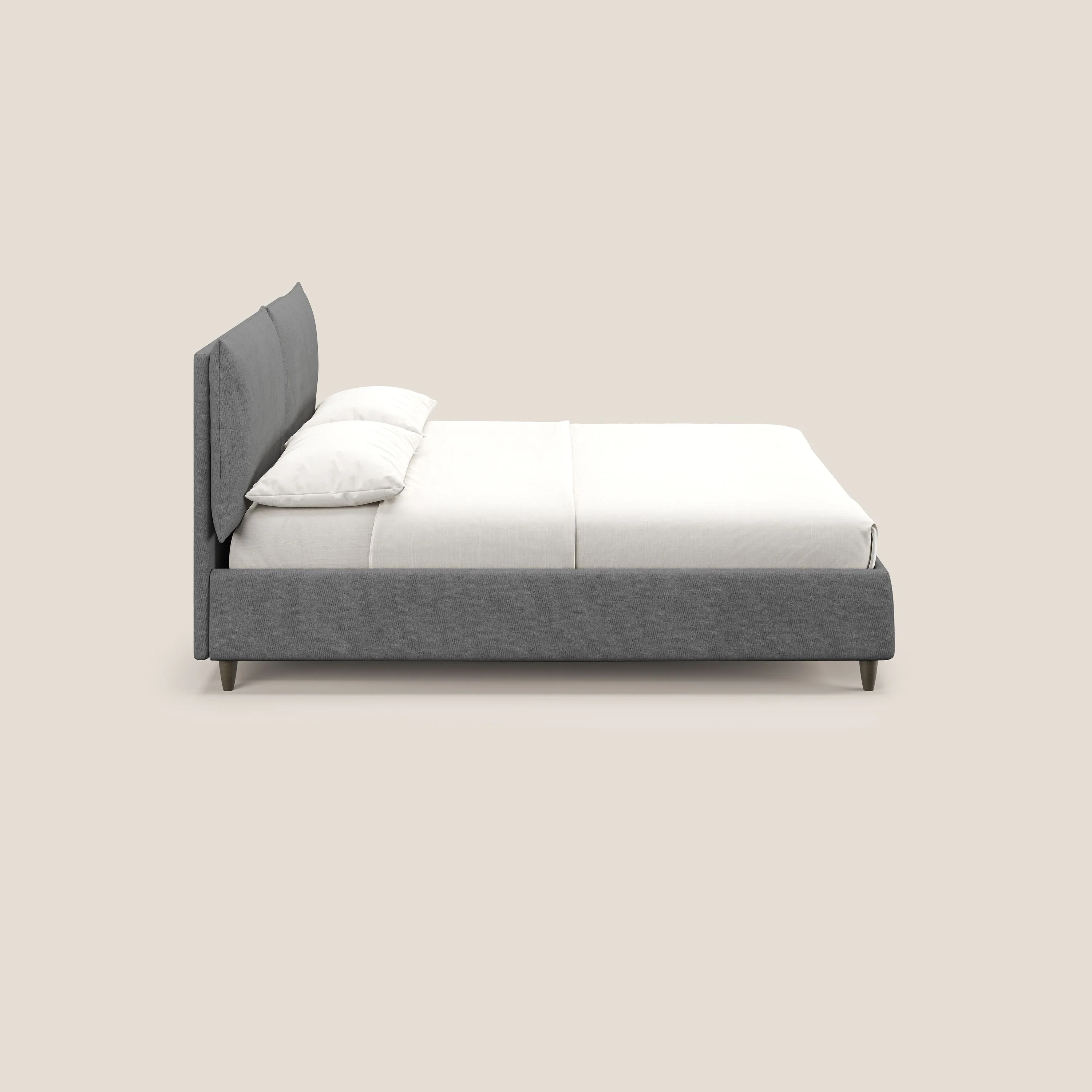 Mariana lit coffre avec coussins en tissu imperméable T02 gris - Image 4