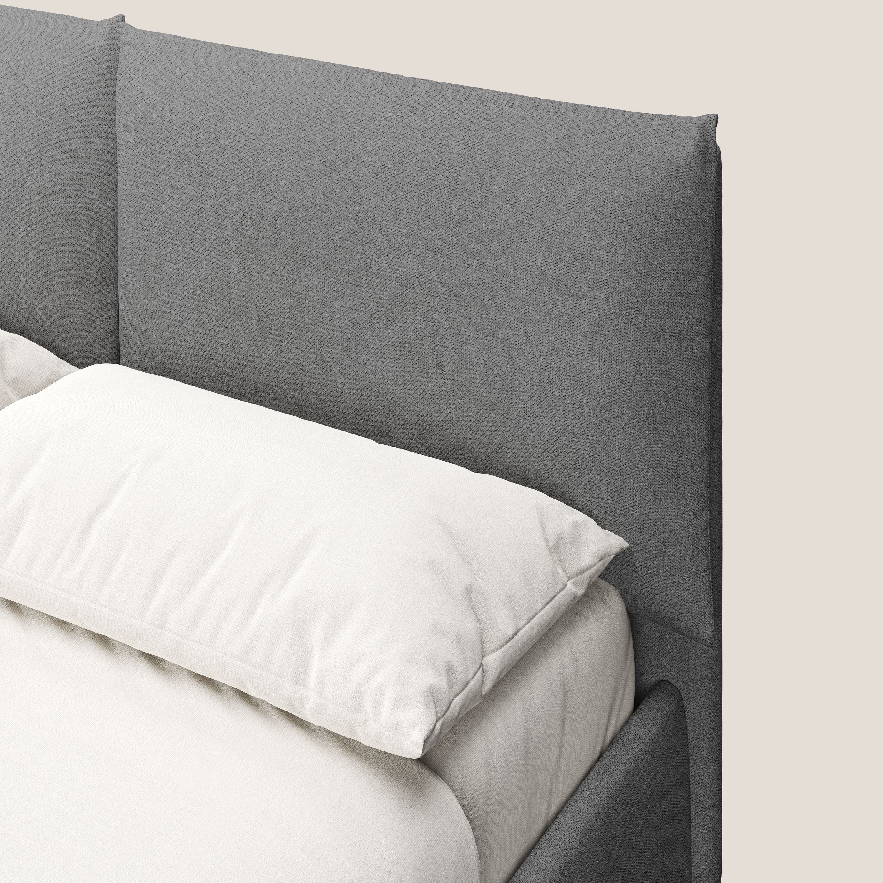 Mariana lit coffre avec coussins en tissu imperméable T02 gris - Image 6